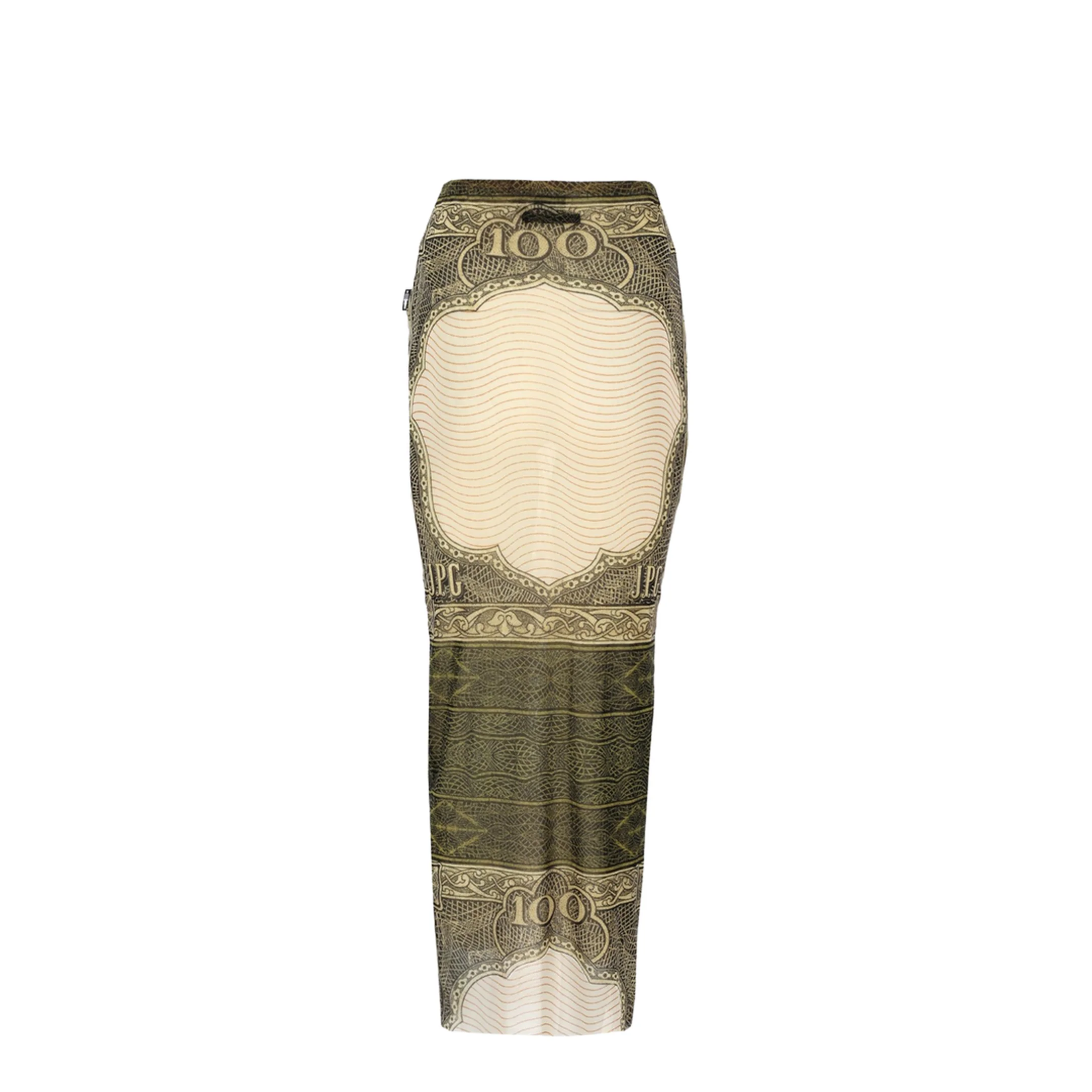 Long Skirt with Cartouche Print - Image 3
