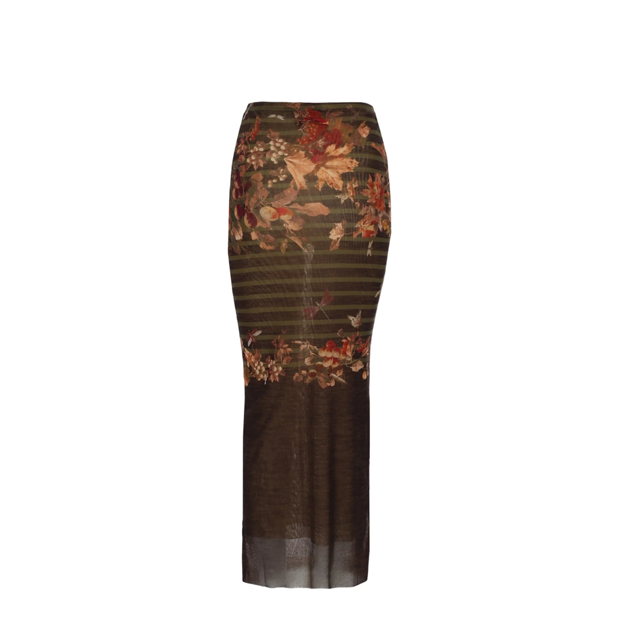 Long Skirt with Mariniere Grape Print - Image 2