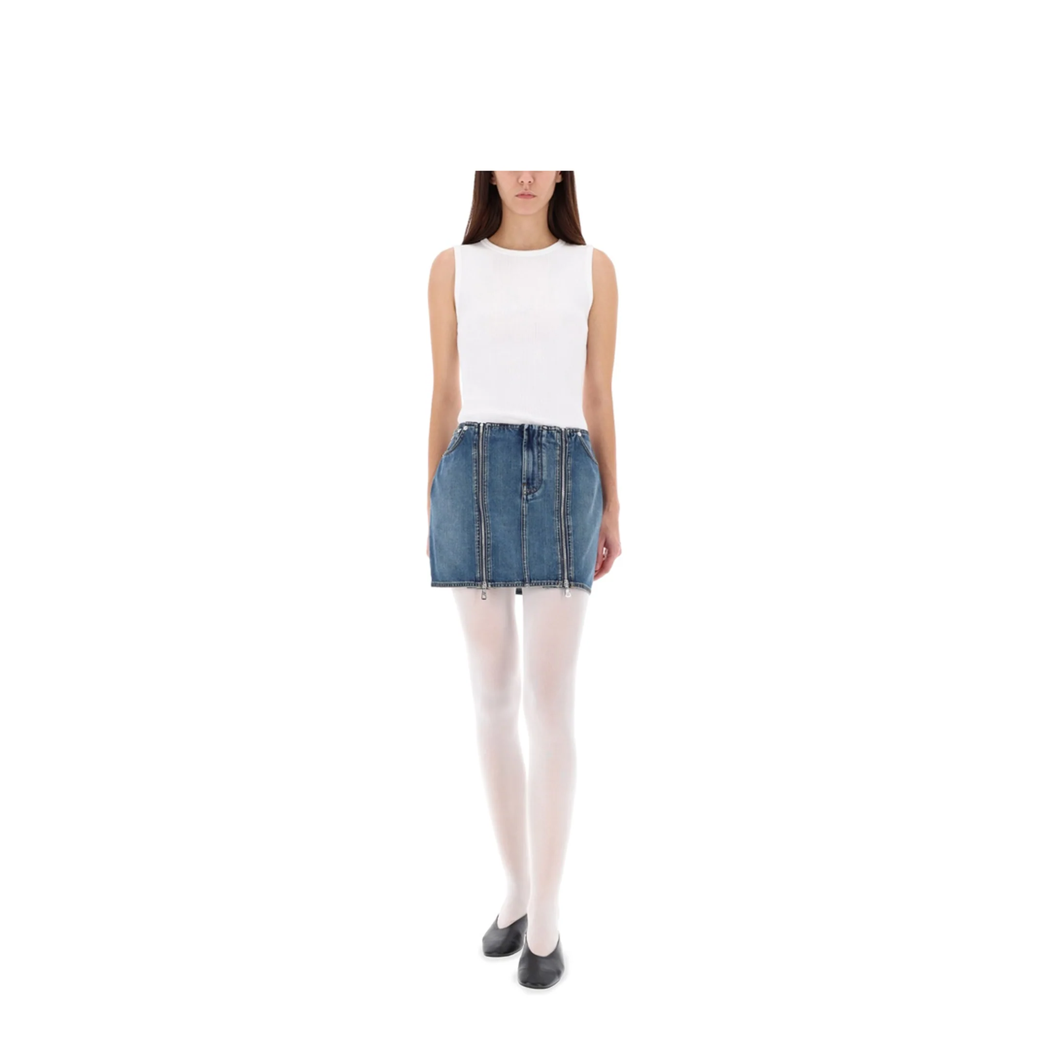 Miniskirt with Double Zipper - Image 2