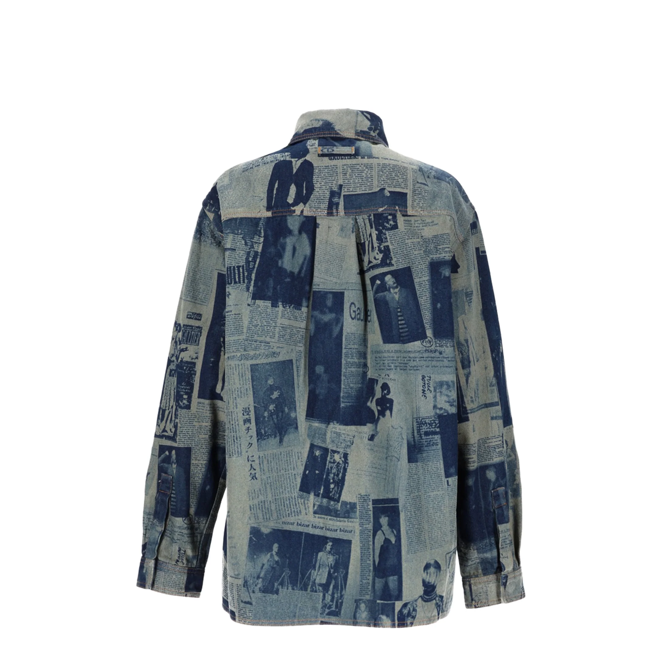 Shirt with Newspaper Print - Image 2