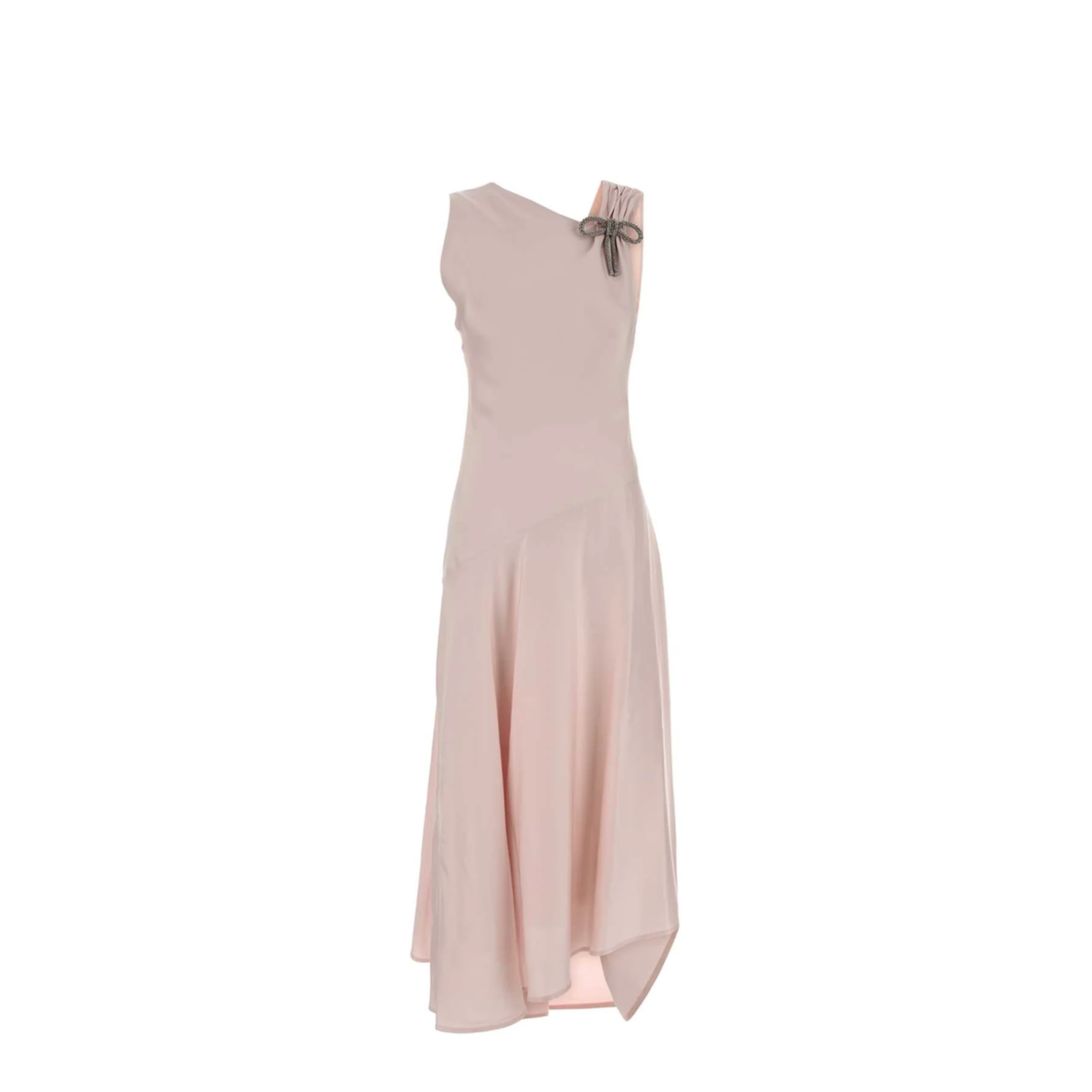 Asymetric Dress with Diagonal Cut