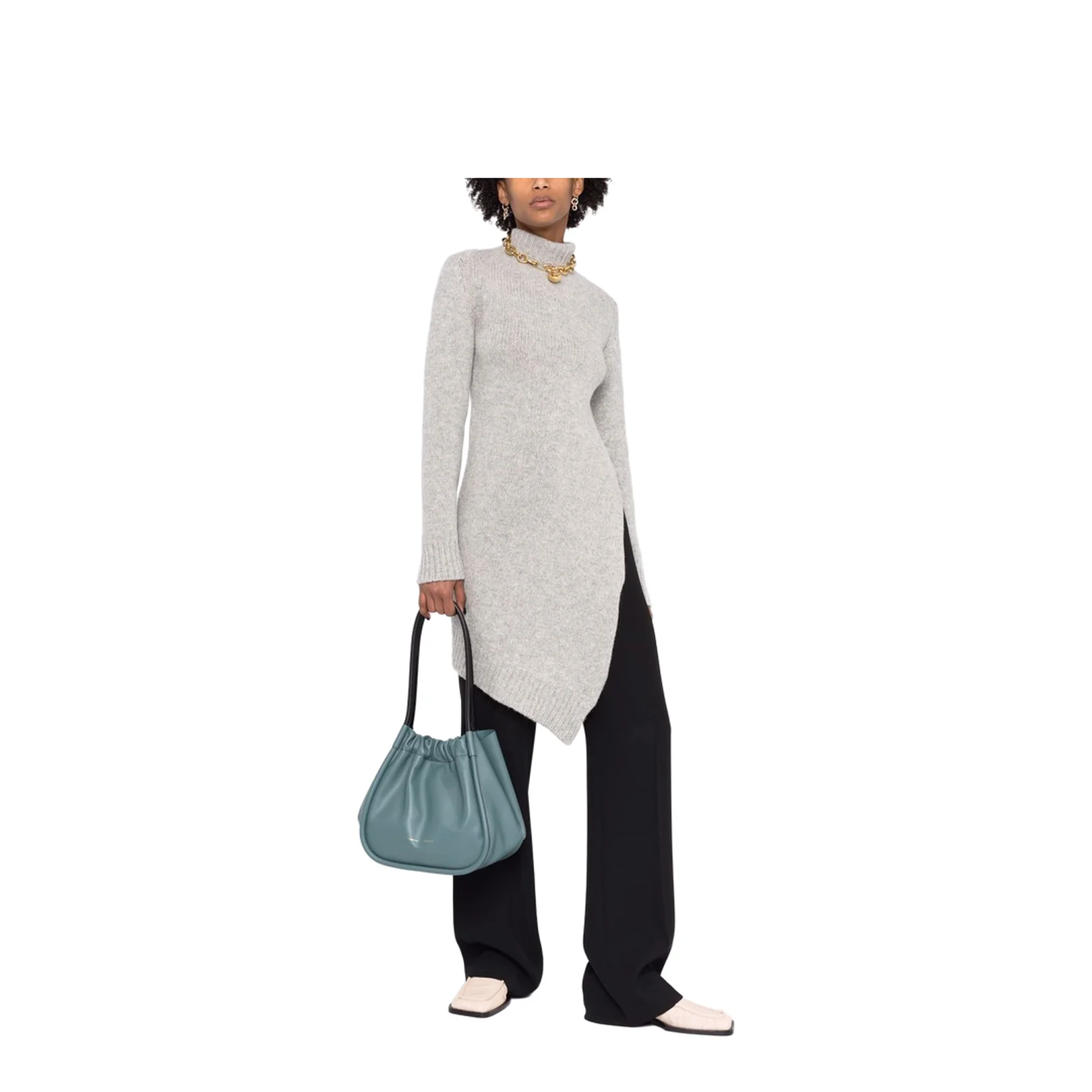 Asymmetric Wool Sweater - Image 2