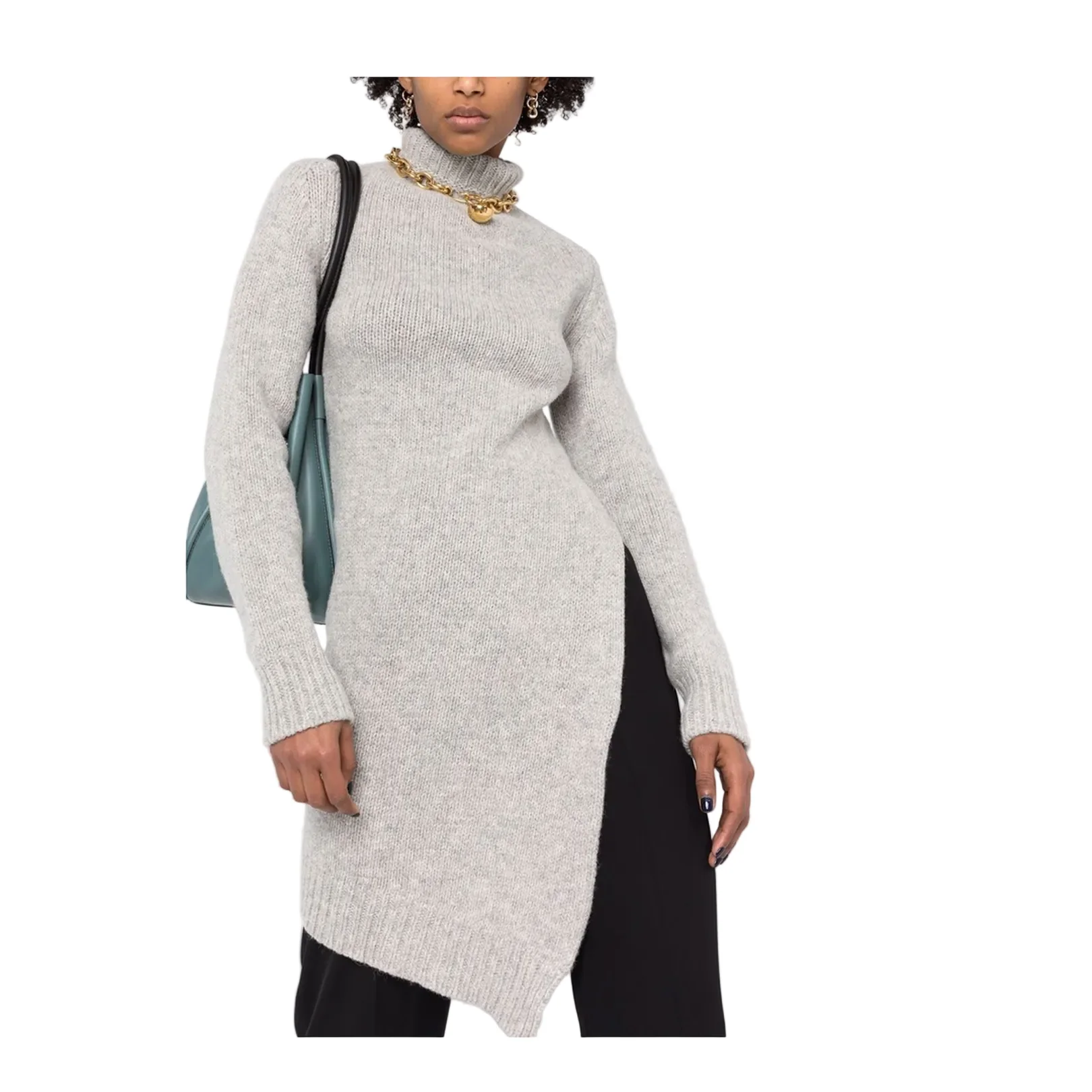 Asymmetric Wool Sweater - Image 4