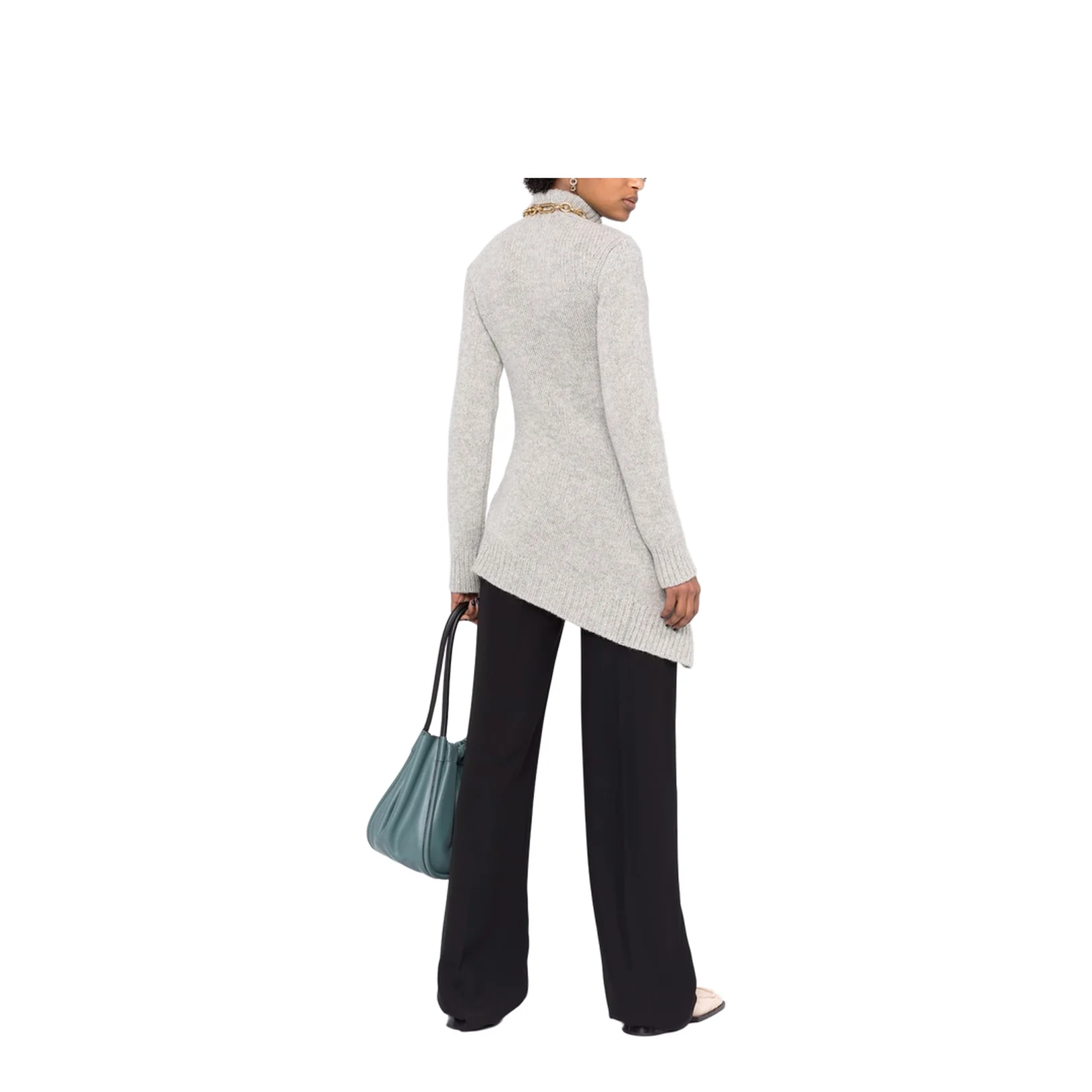 Asymmetric Wool Sweater - Image 5