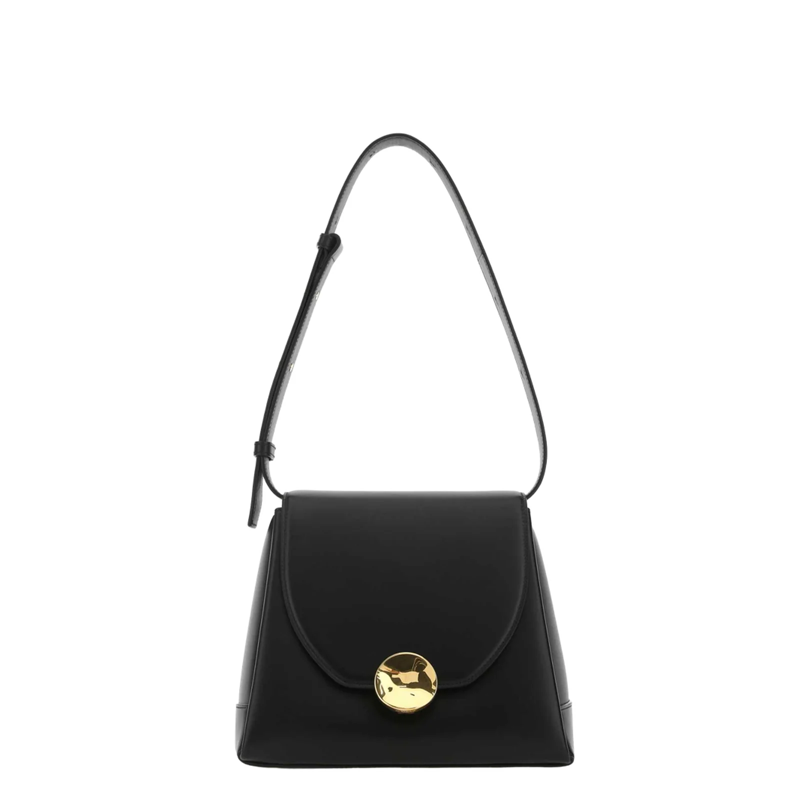 Black Leather Victor Shoulder Bag - Image 2