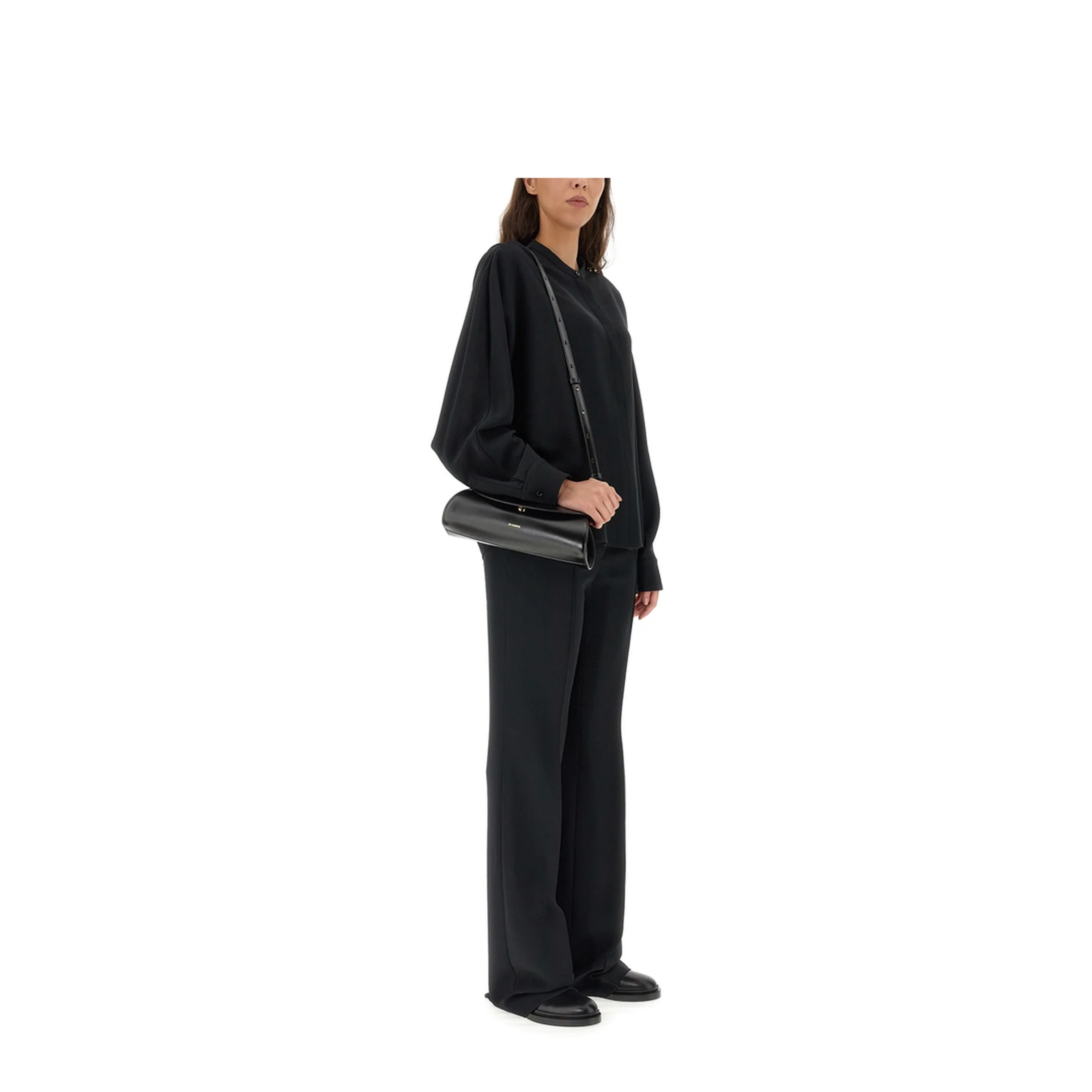 Black Viscose Blend Shirt - Image 2