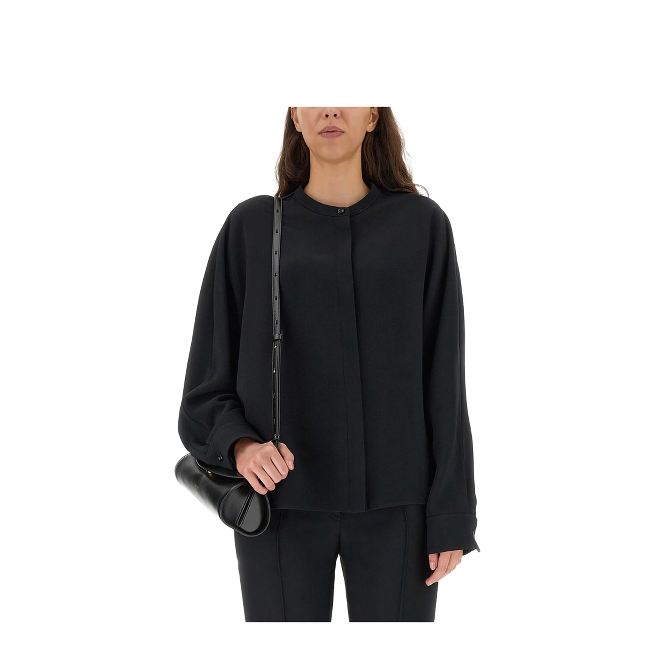 Black Viscose Blend Shirt - Image 3