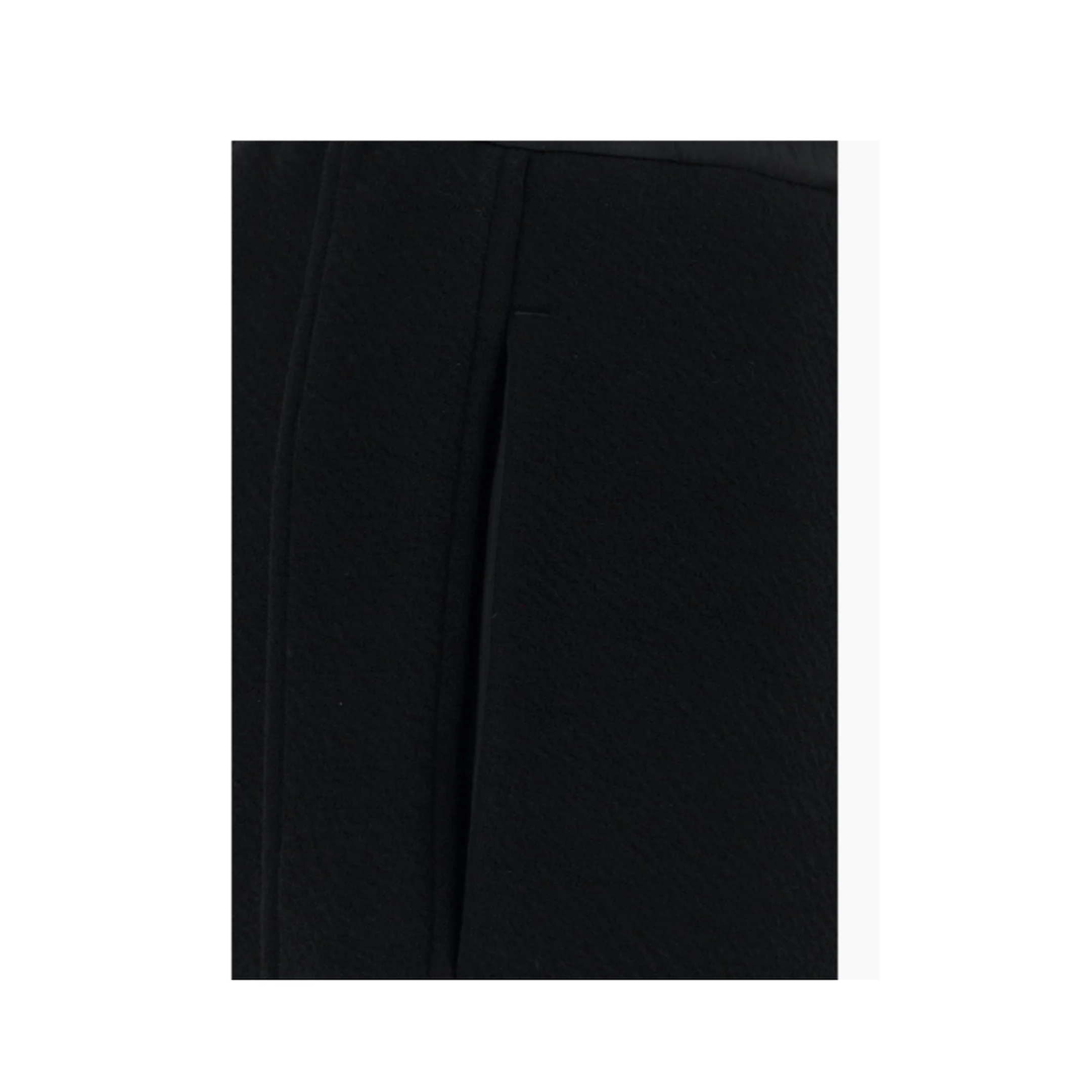 Black Wool Blend Joggers - Image 2