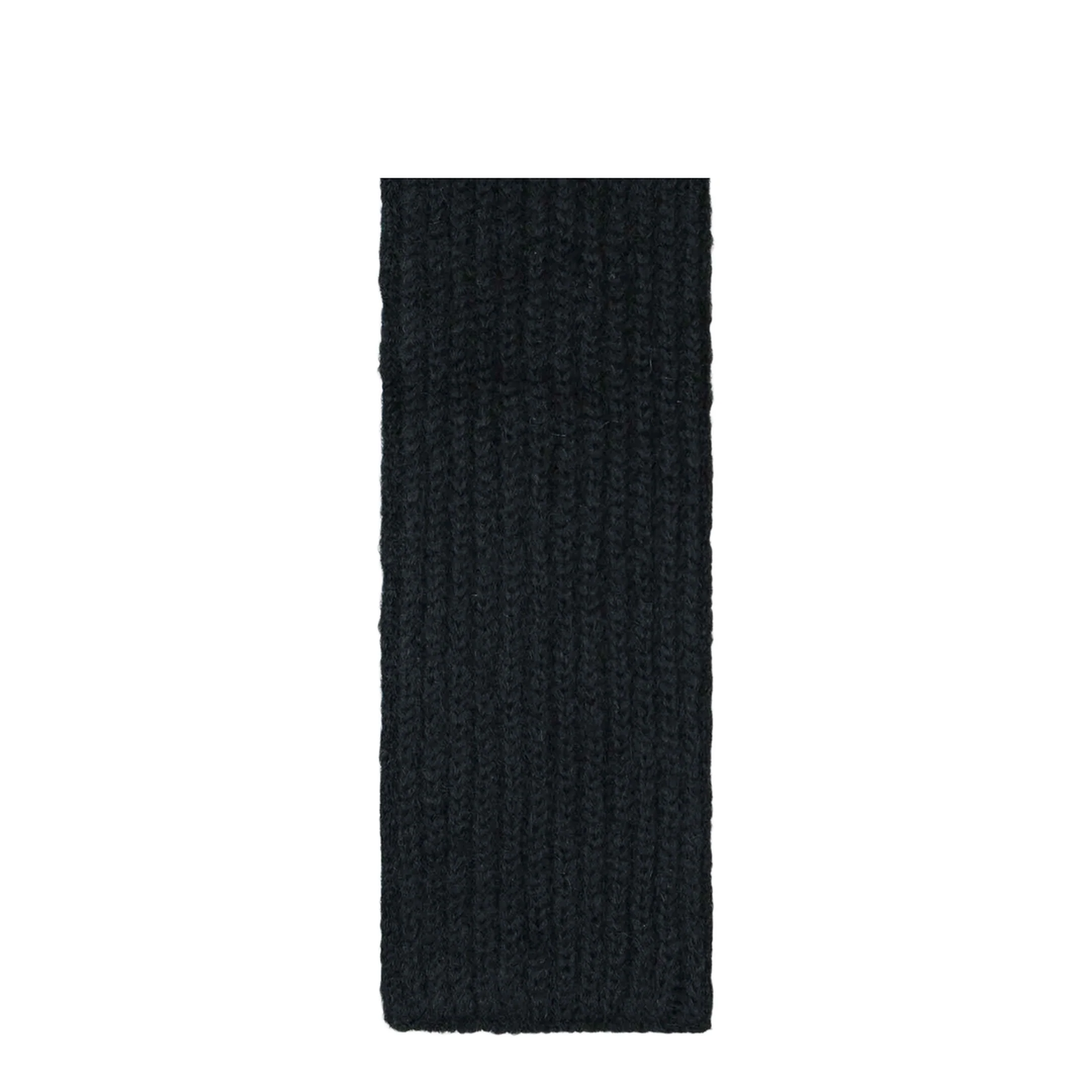 Black Wool Blend Scarf - Image 2