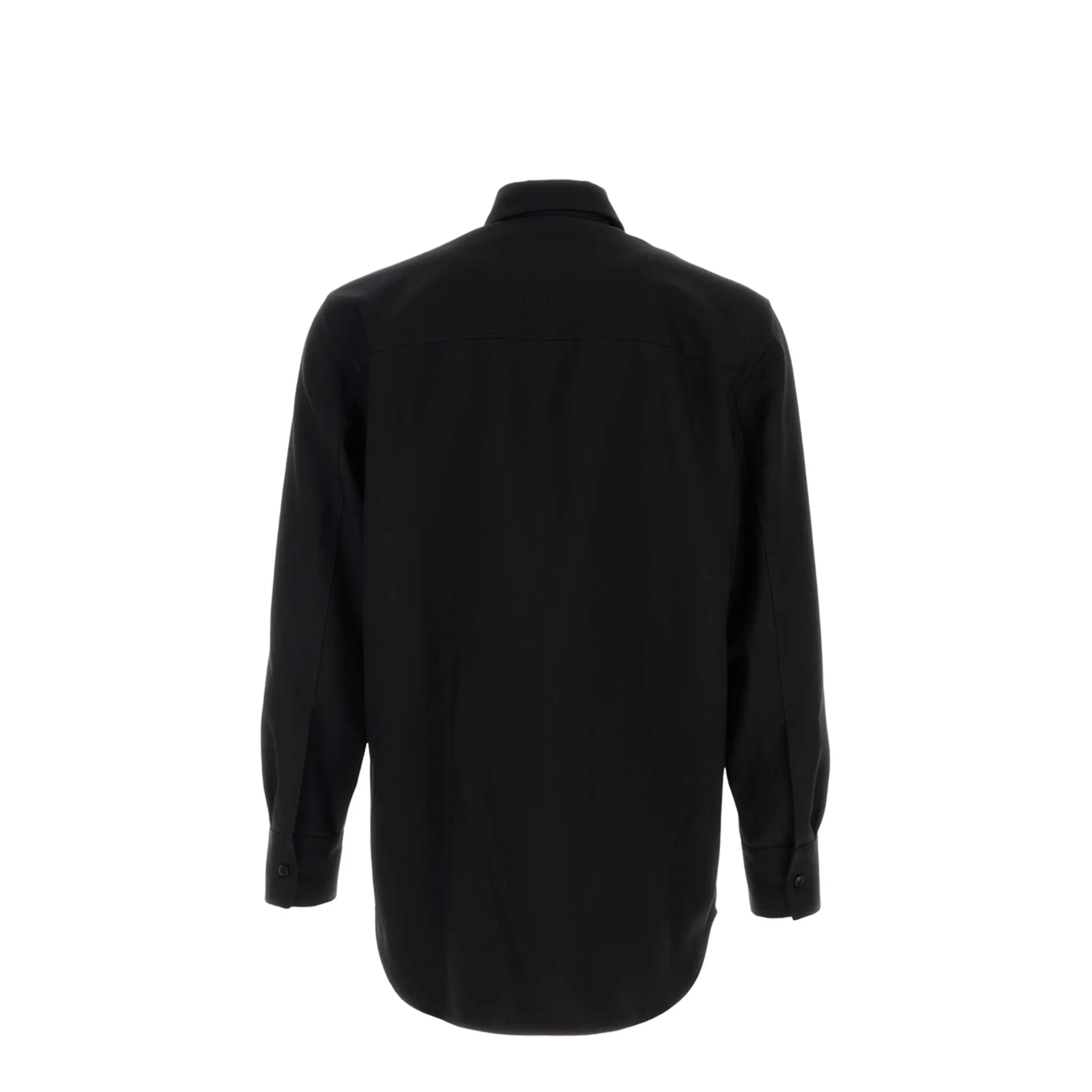 Black Wool Shirt - Image 2