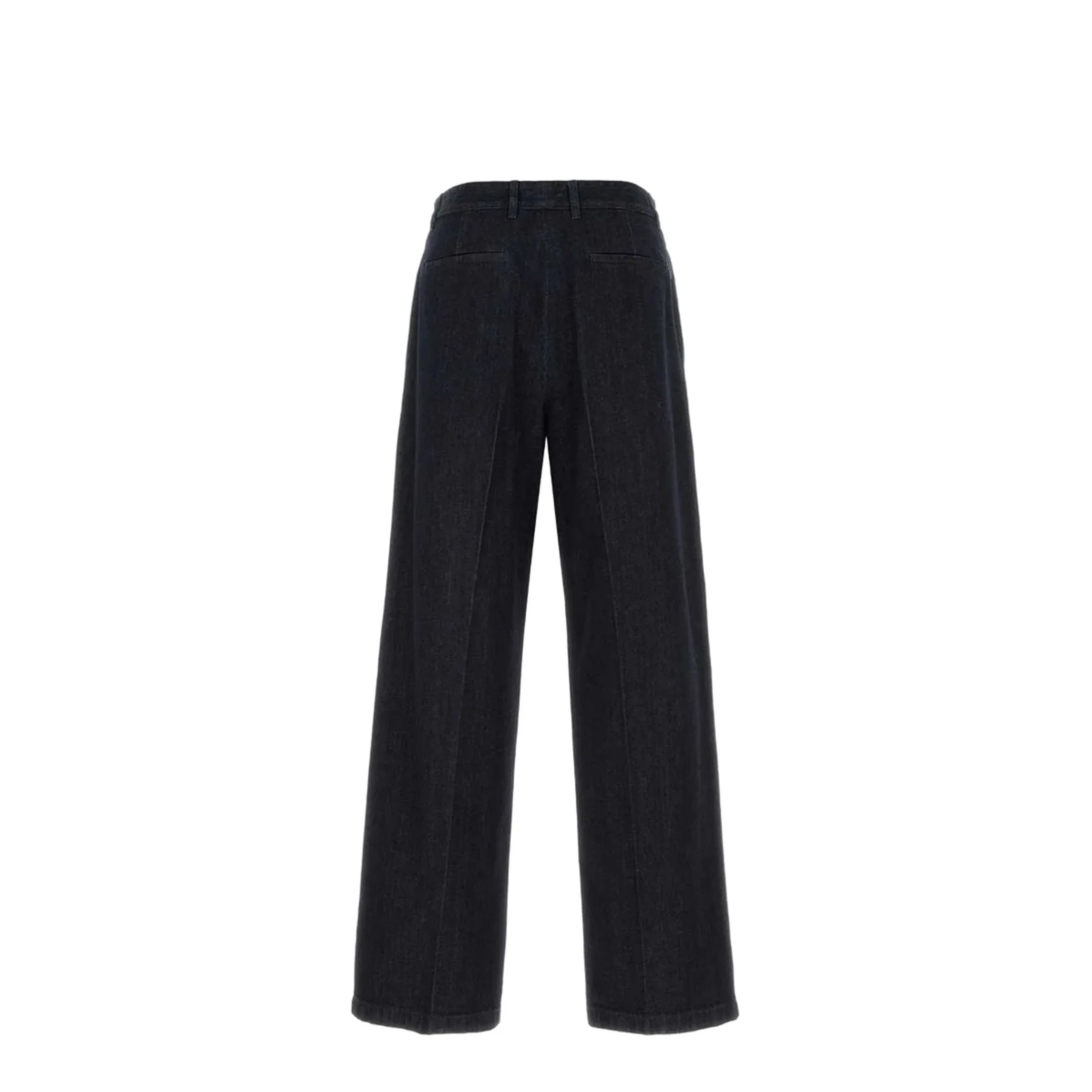 Blue Denim Wide Leg Jeans - Image 2