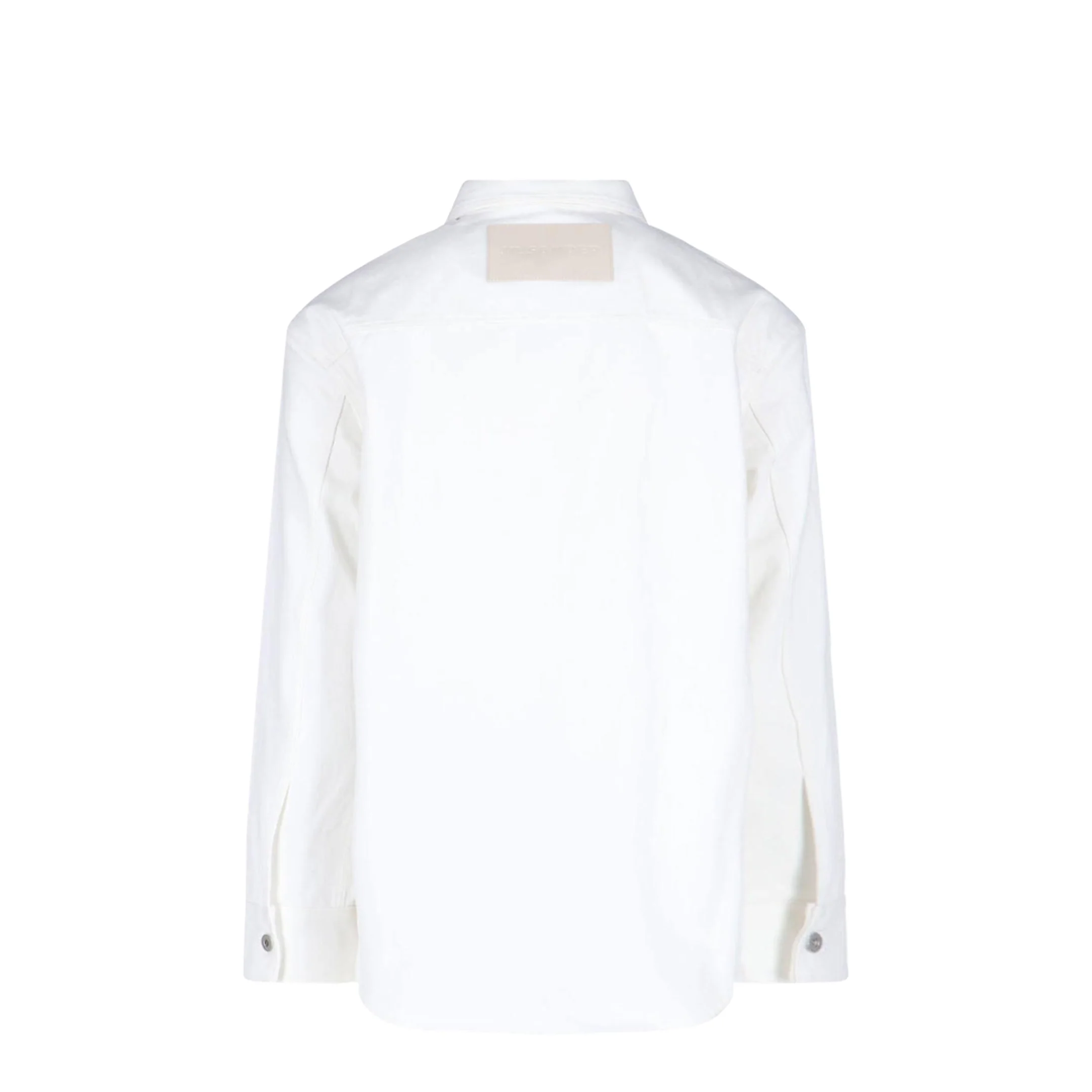 Denim Shirt Jacket White - Image 2