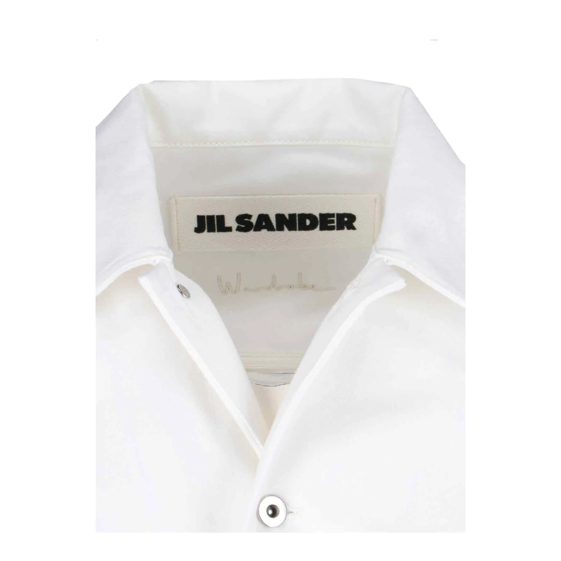 Denim Shirt Jacket White - Image 3