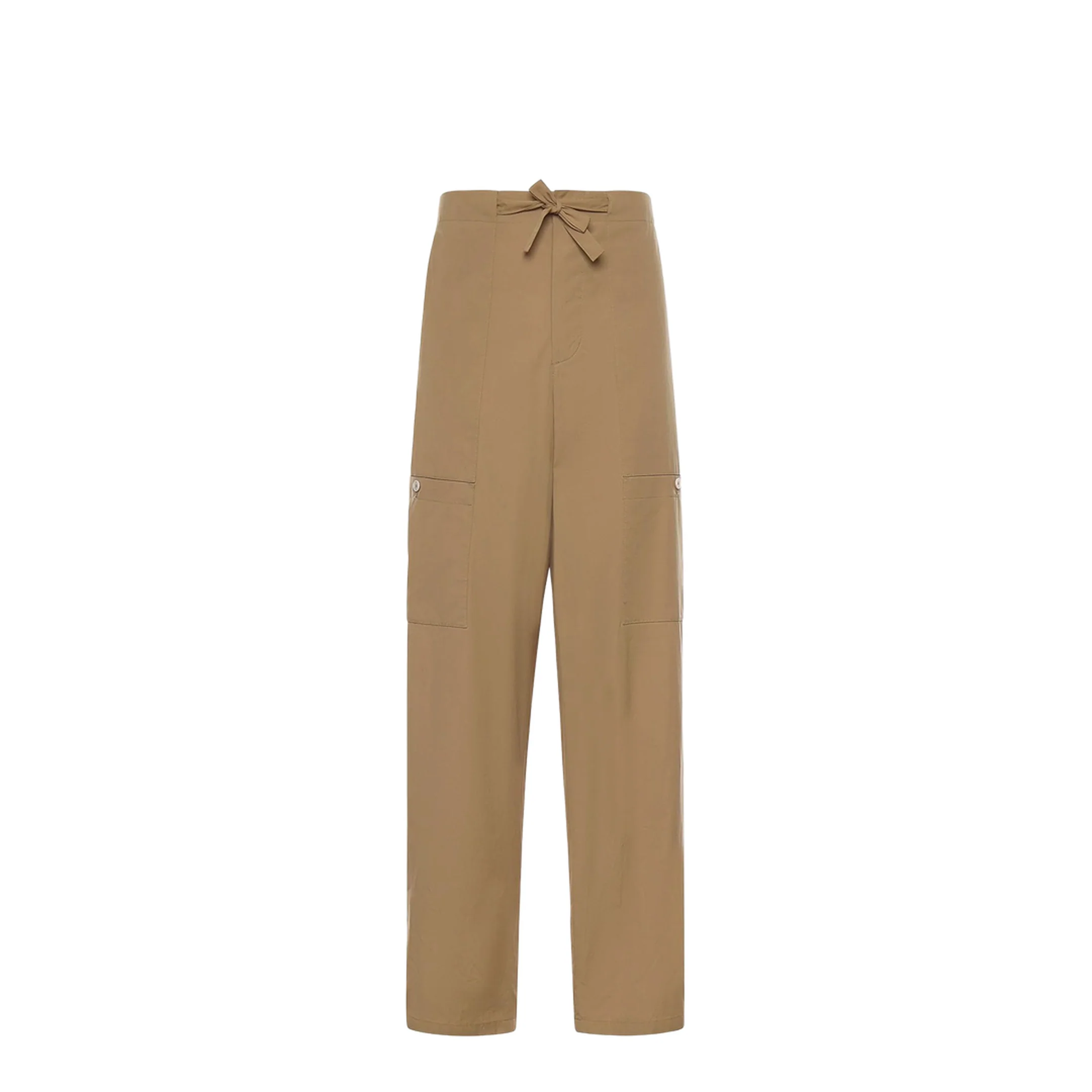 Poplin Cargo Trousers - Beige