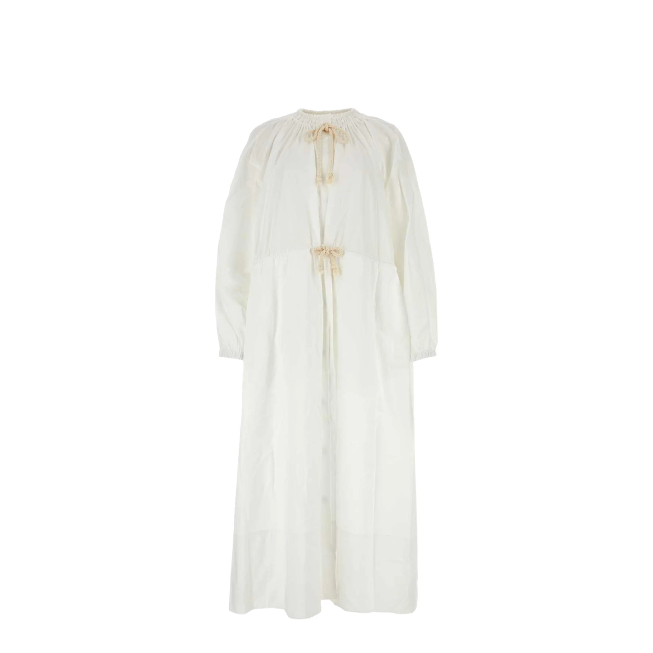 Cotton Maxi Dress Double Coulisse - Image 3