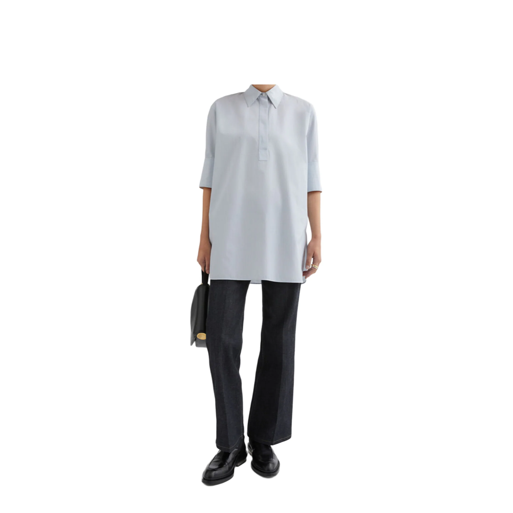 Cotton Shirt - Blue - Image 2