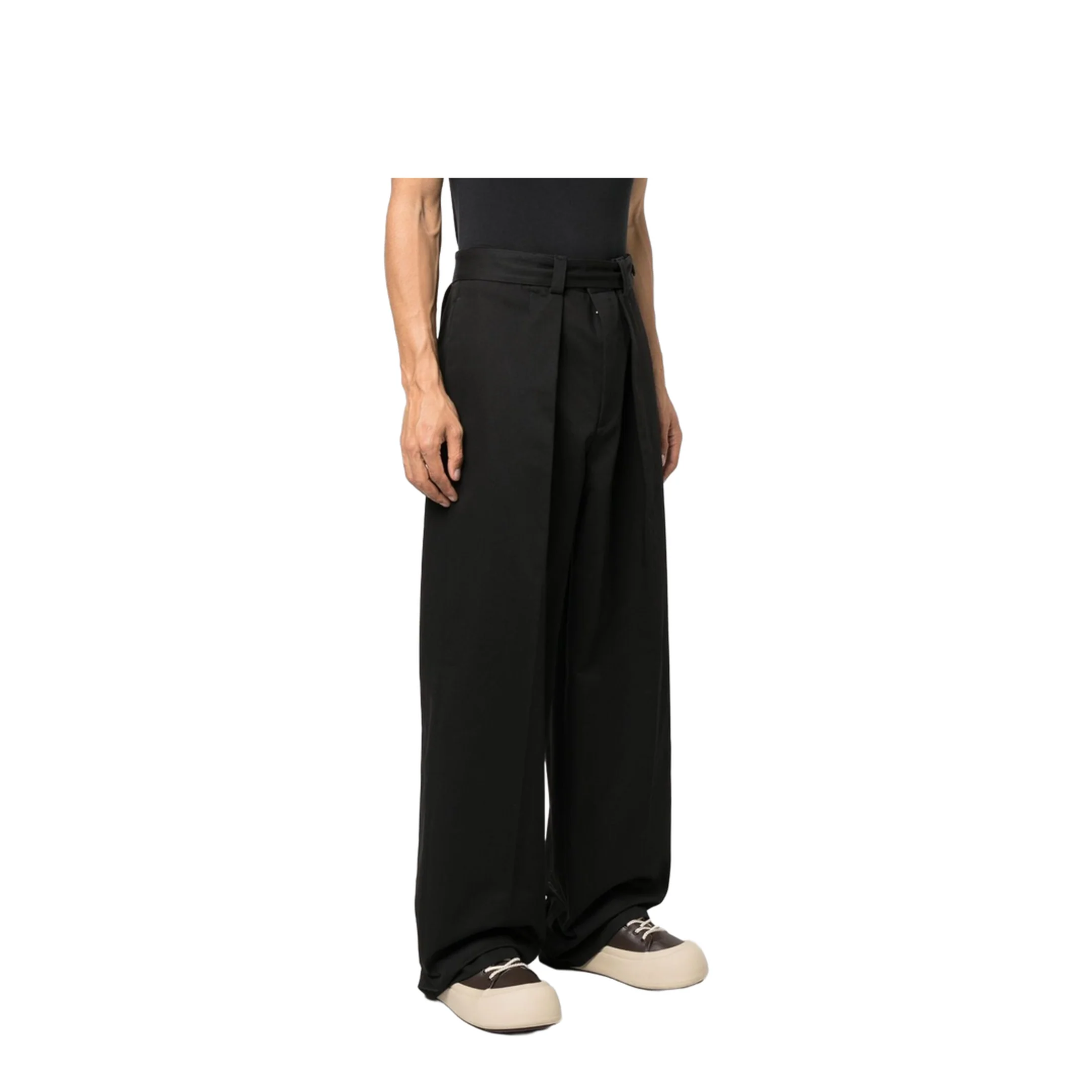 Men's Cotton Trousers Black - Image 2