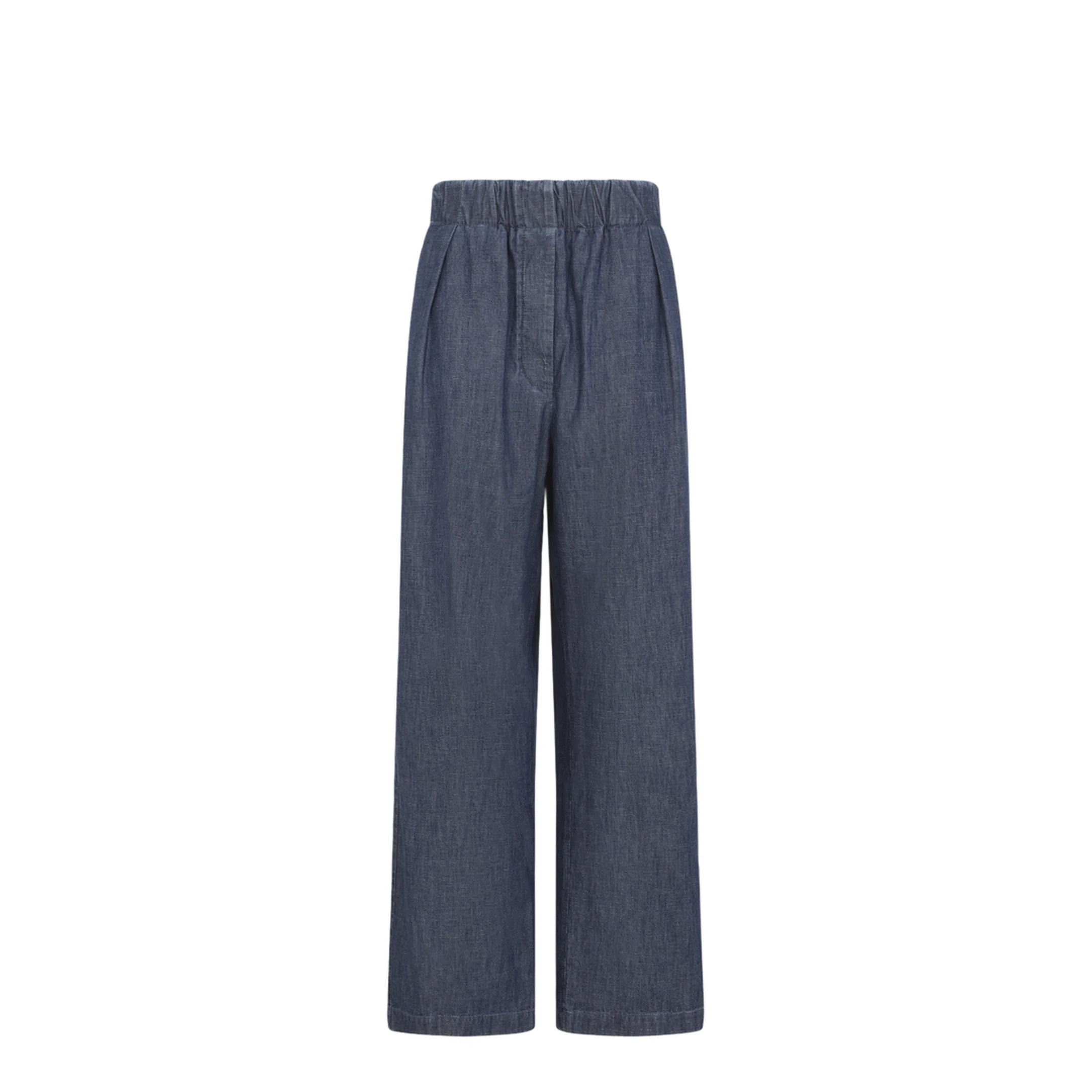 Cotton Wide-Leg Trousers - Image 5