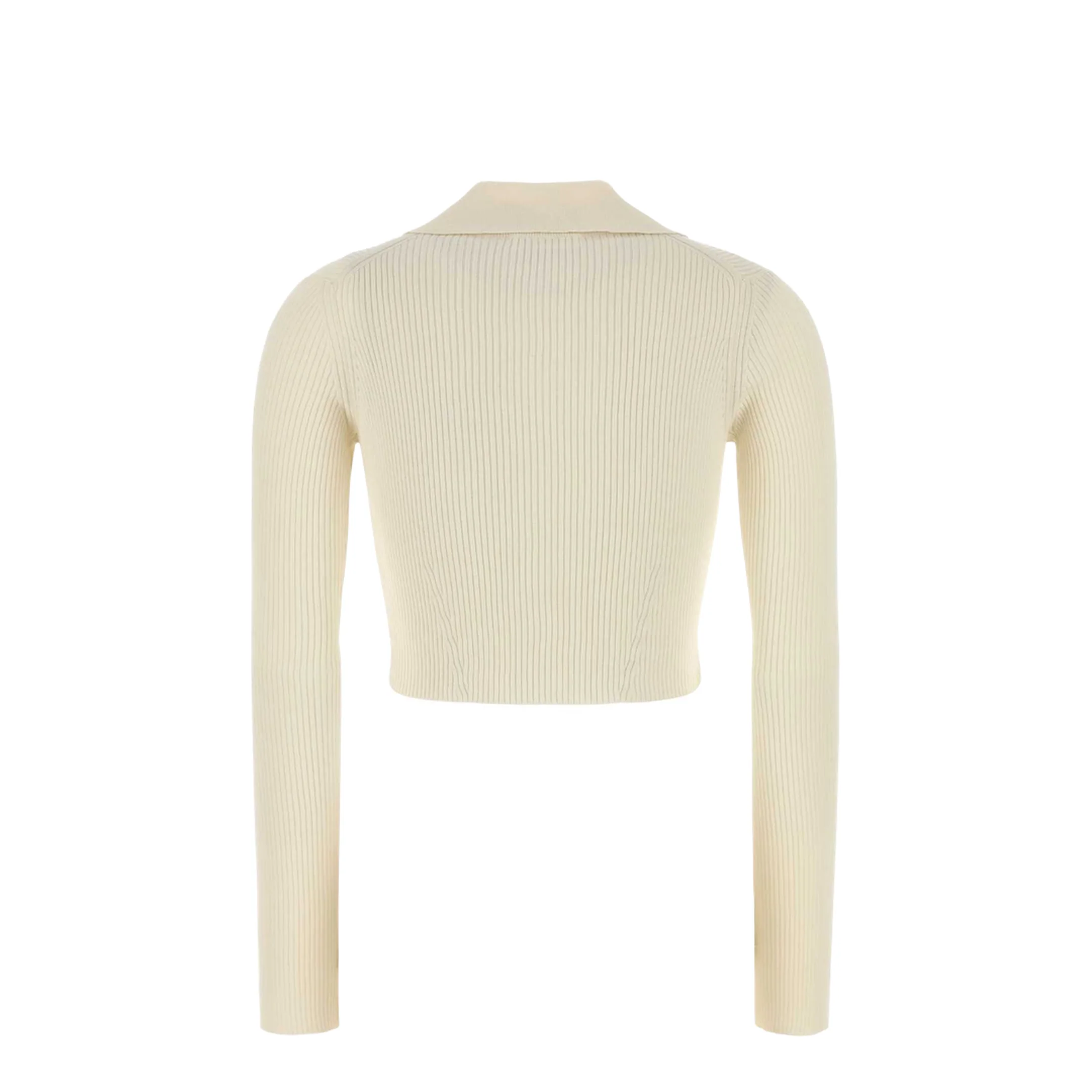 Cream Wool Blend Cardigan - Image 2