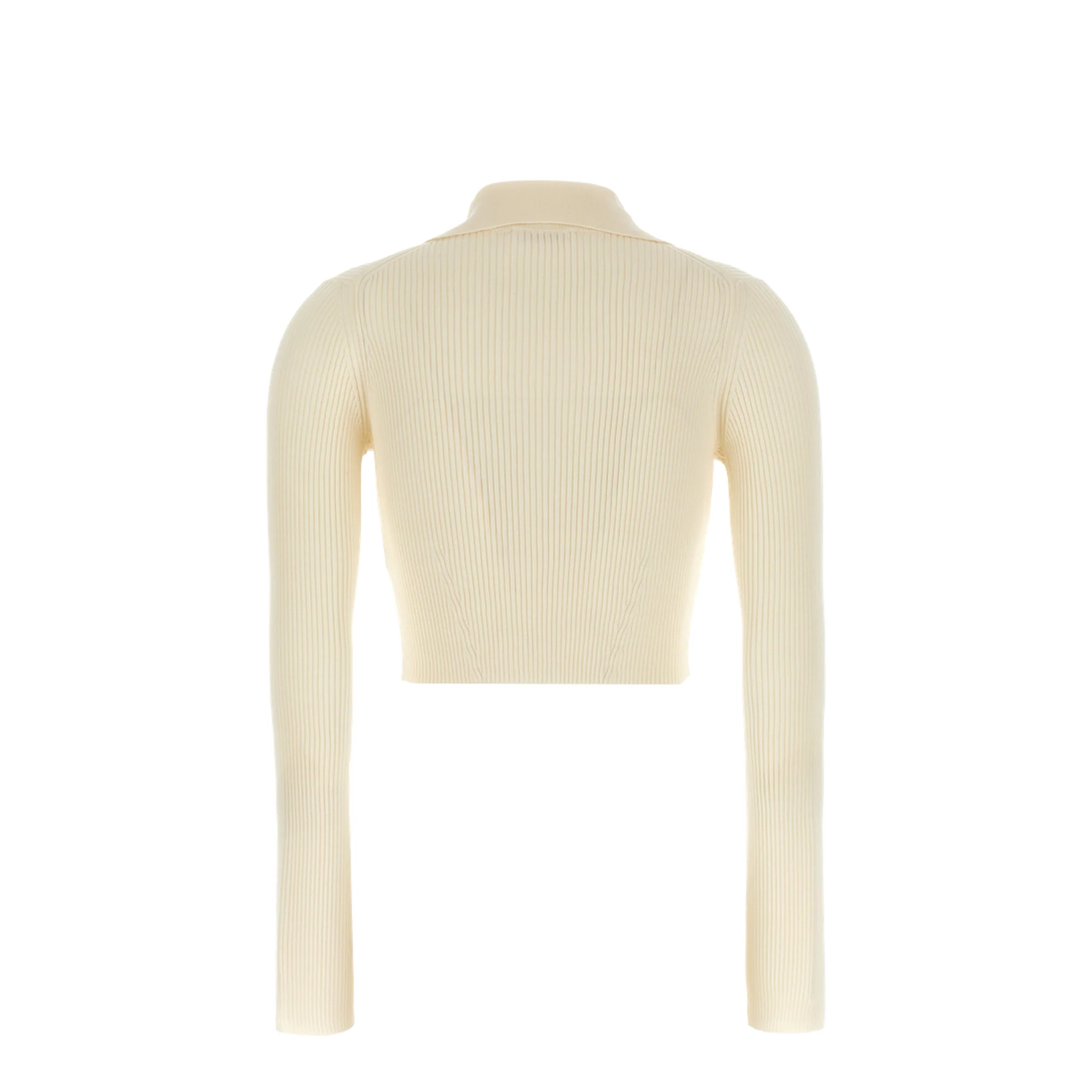 Cream Wool Blend Cardigan - Image 3