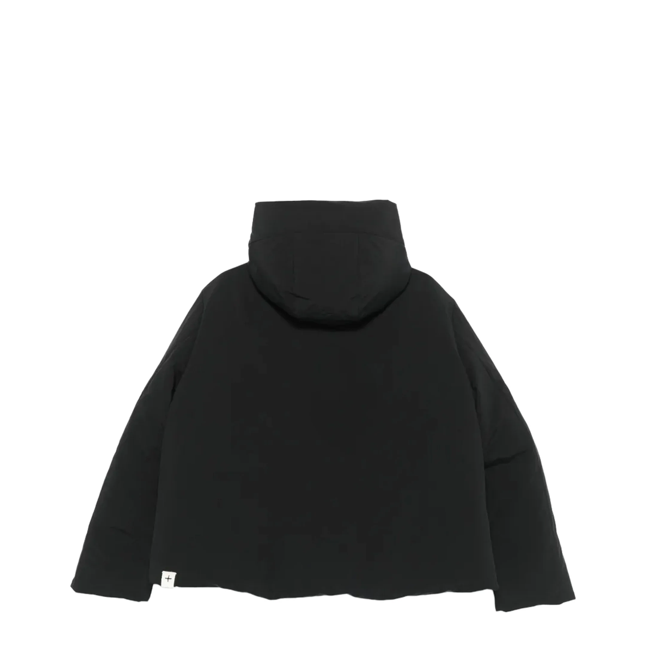 Hooded Down Jacket - Black - Image 2