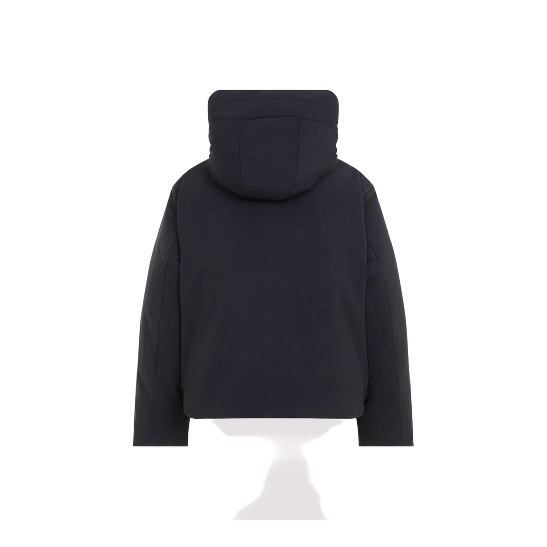 Hooded Down Jacket - Black - Image 3