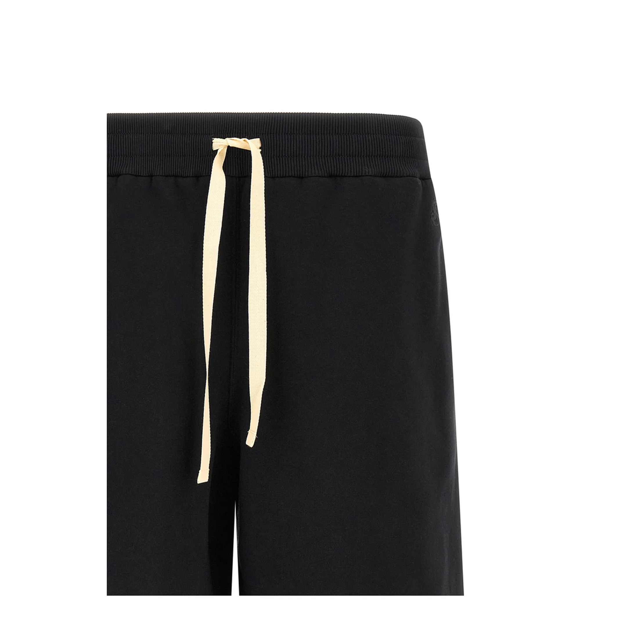 Drawstring Bermuda Shorts - Black - Image 3