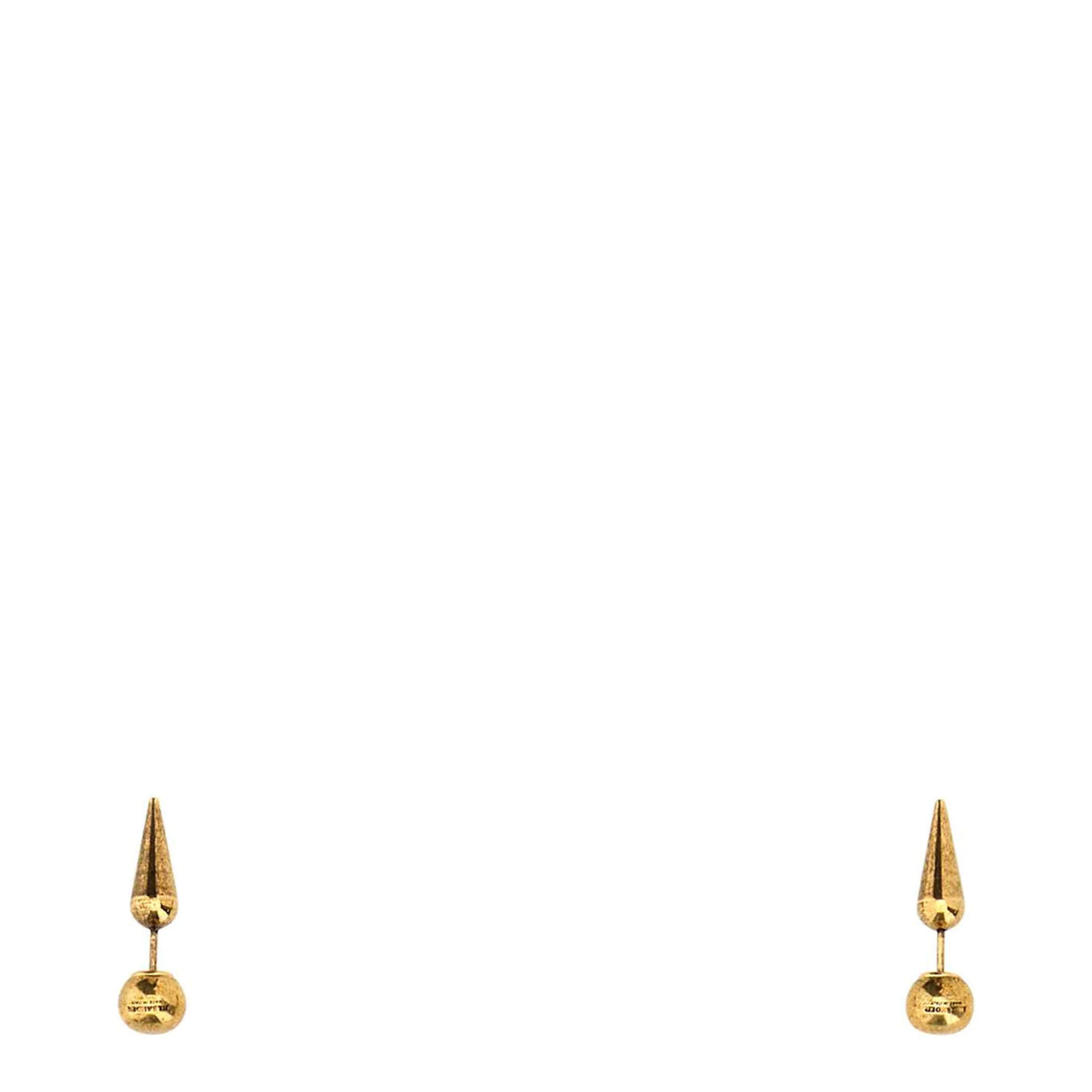 Gold Metal Earrings - Image 3