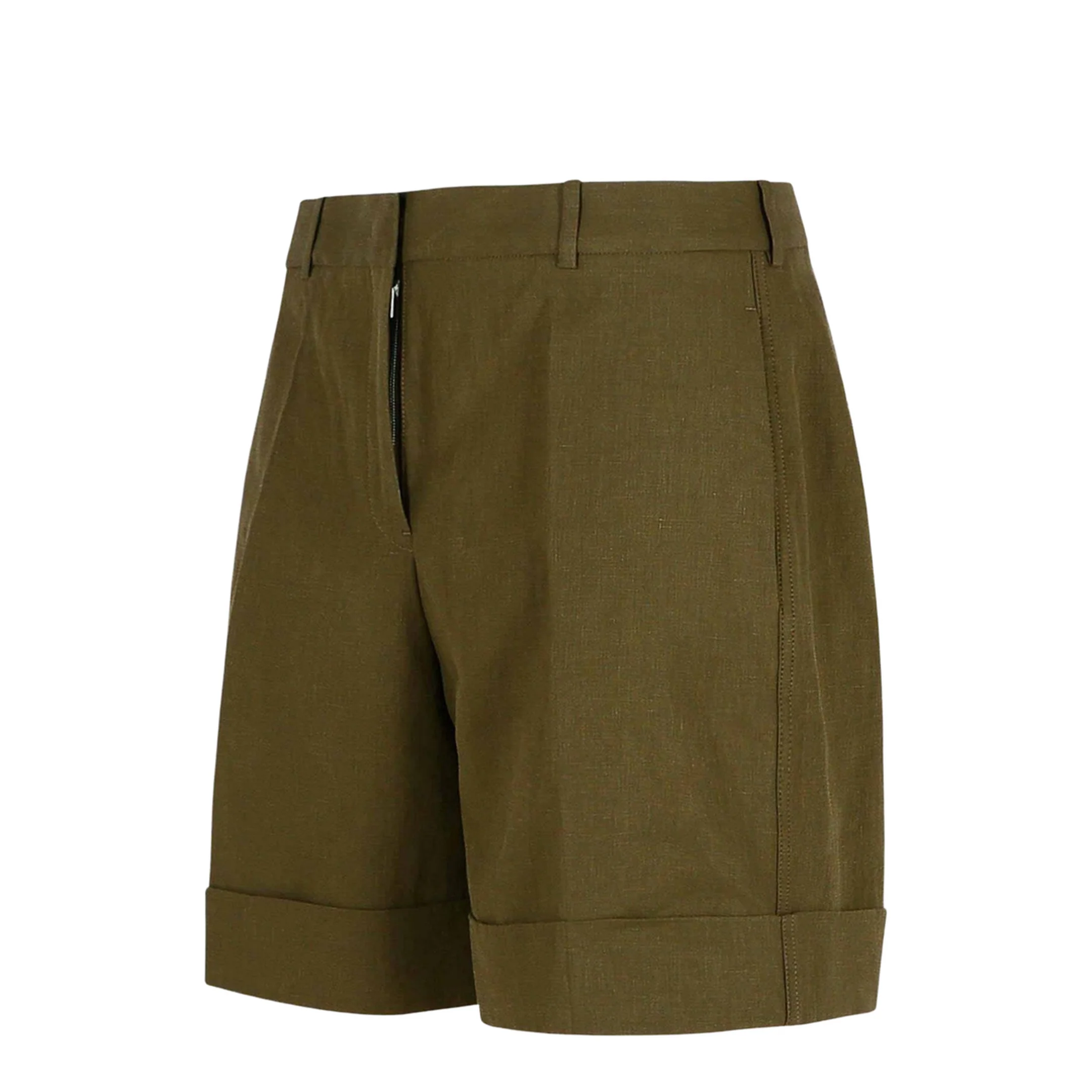 Green Linen Shorts - Image 2