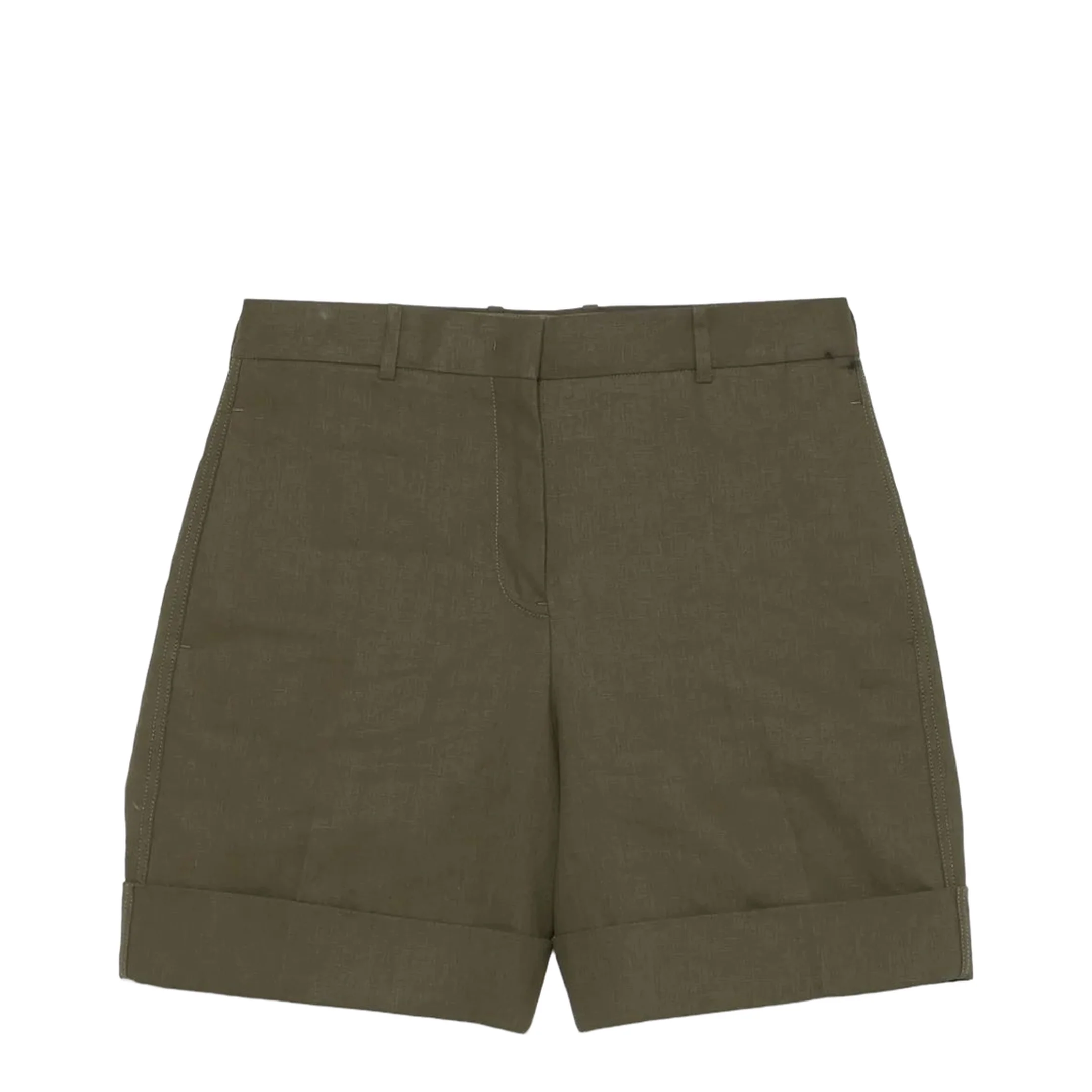 Green Linen Shorts - Image 3