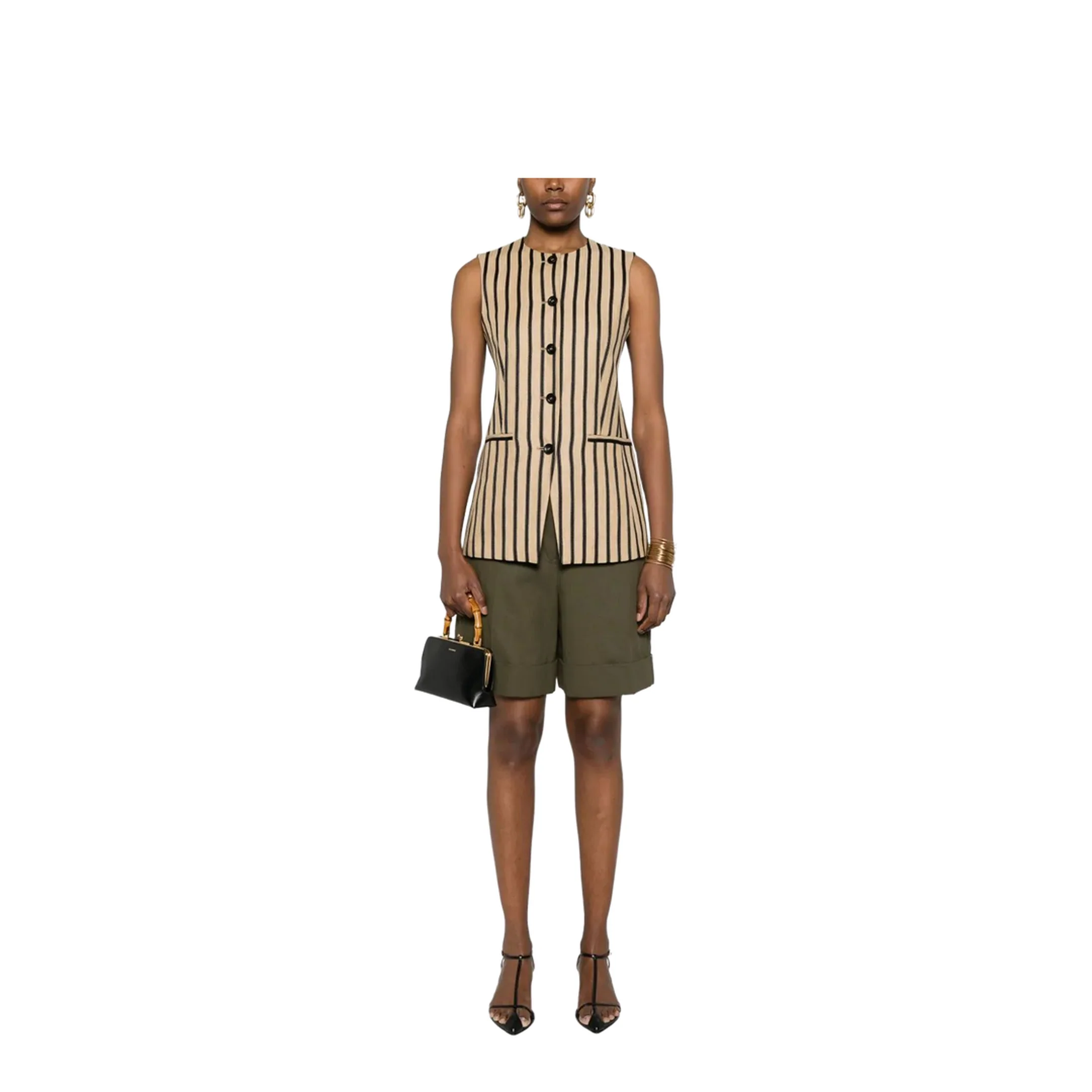 Green Linen Shorts - Image 4