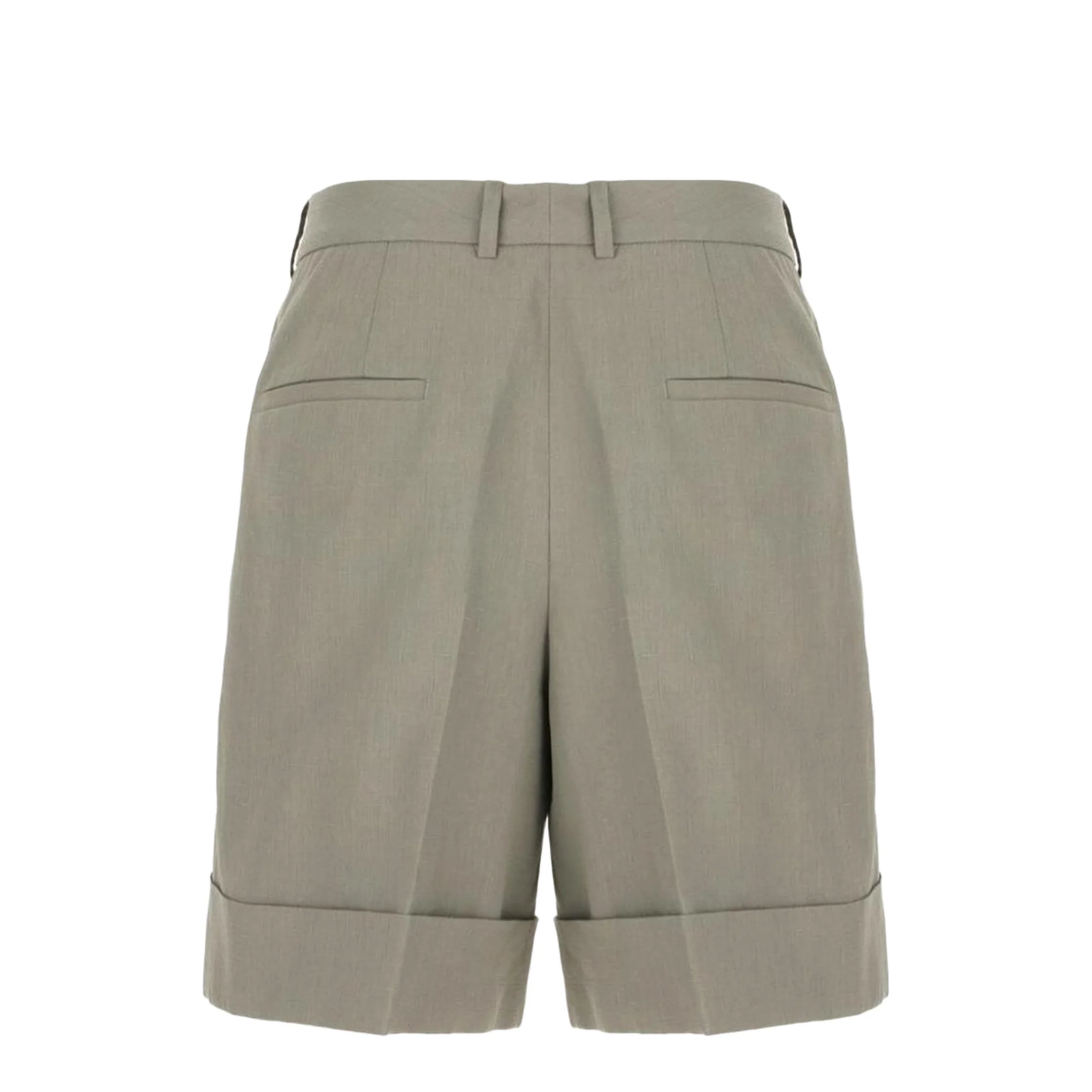 Grey Linen Bermuda Shorts - Image 2
