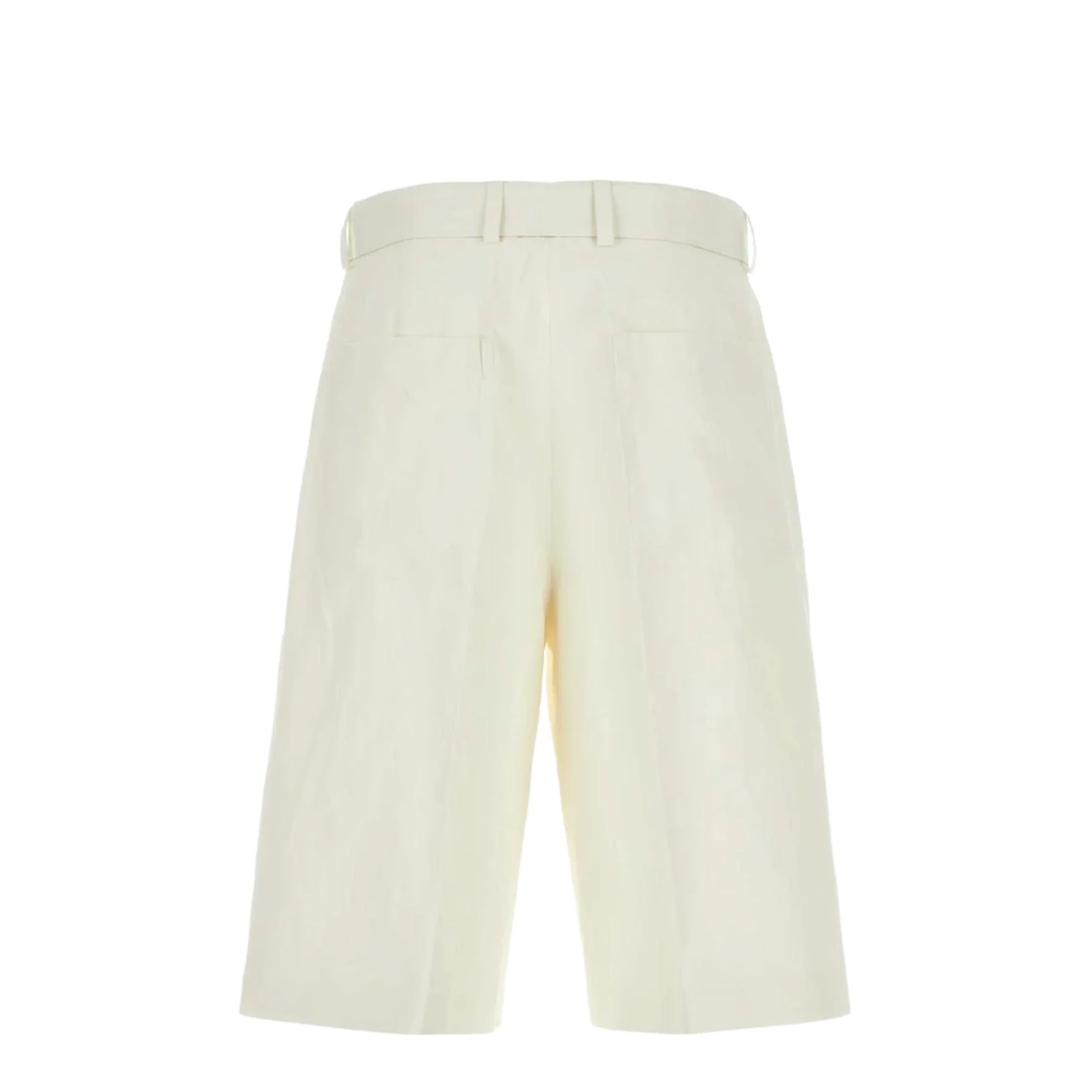 Ivory Linen Bermuda Shorts - Image 3