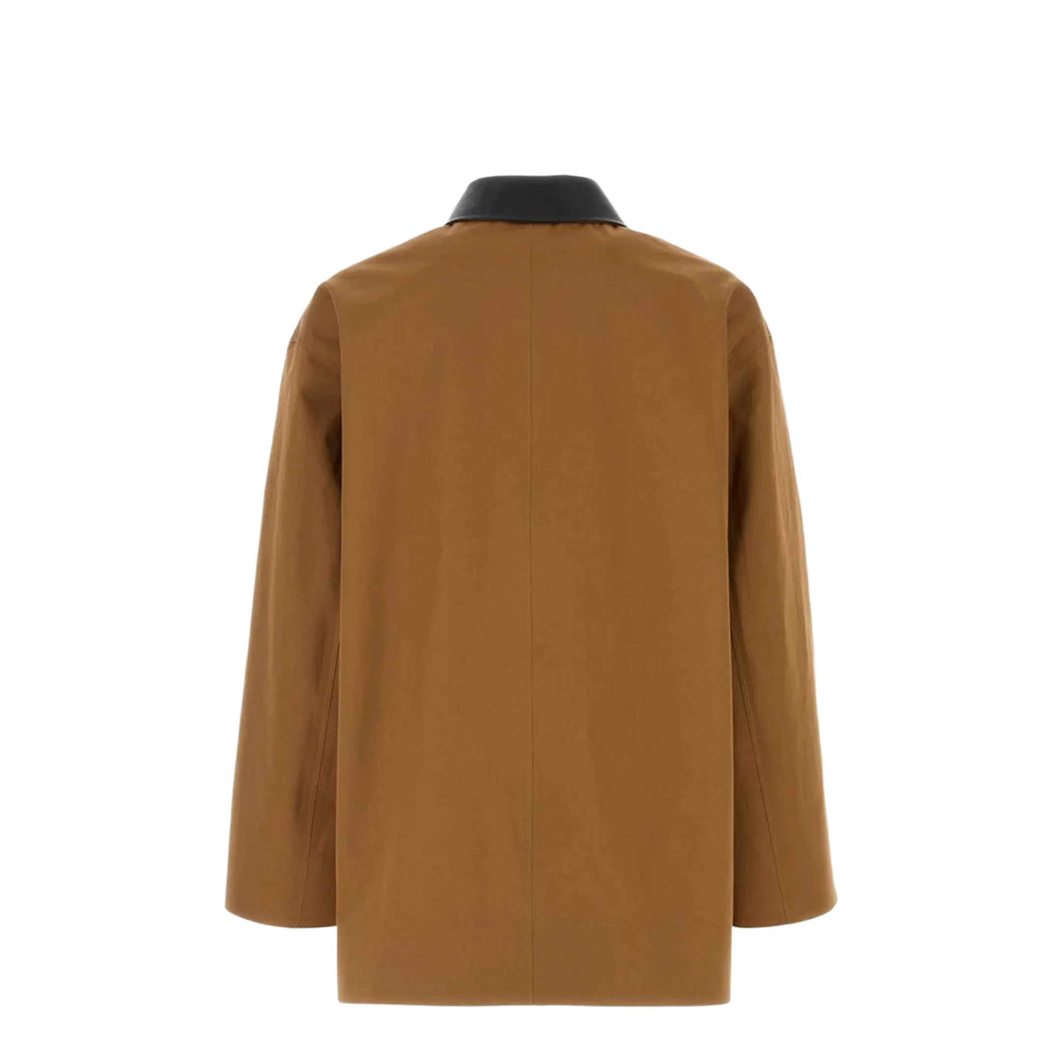 Caramel Cotton Trench Coat - Image 2