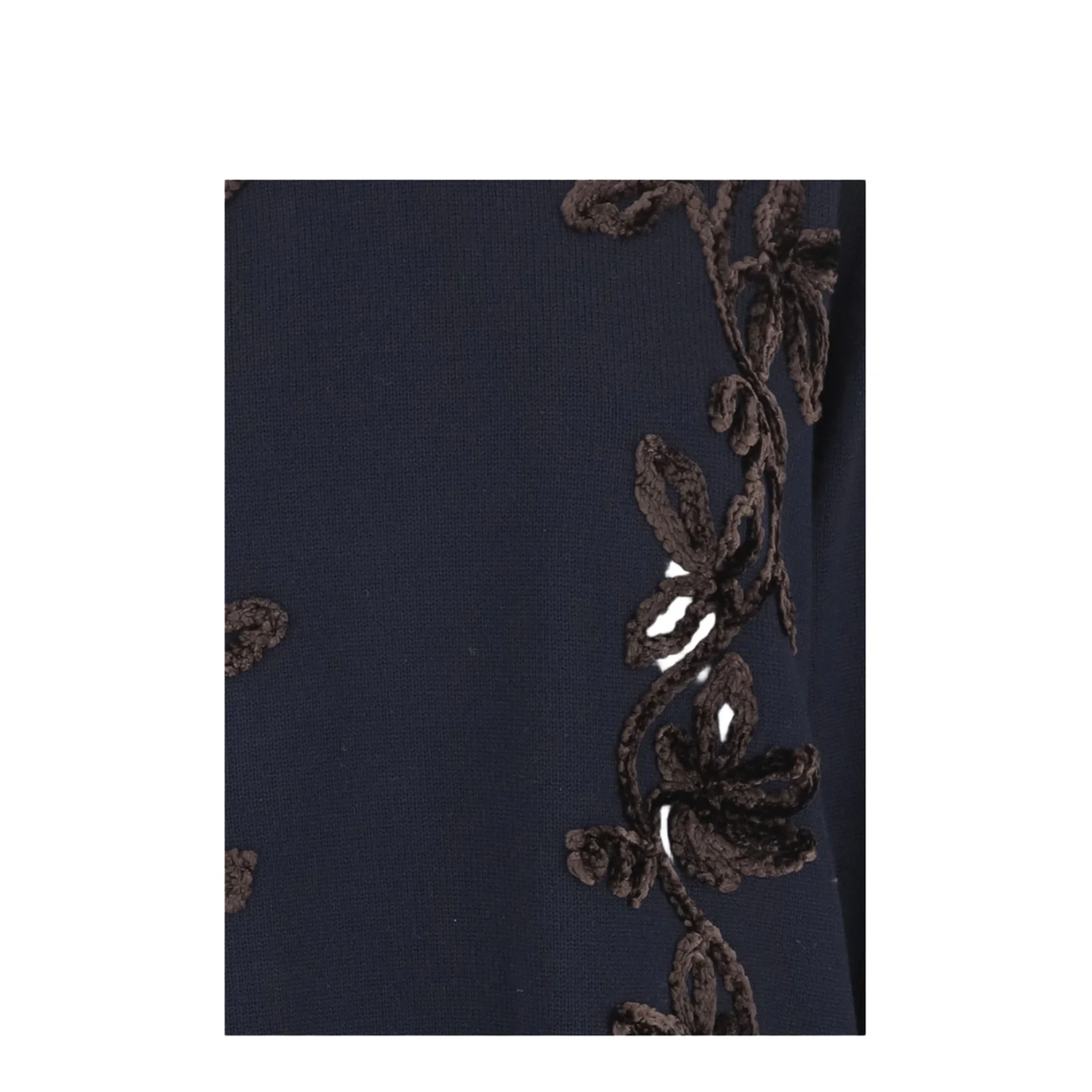 Knitted Sweater Navy - Image 3