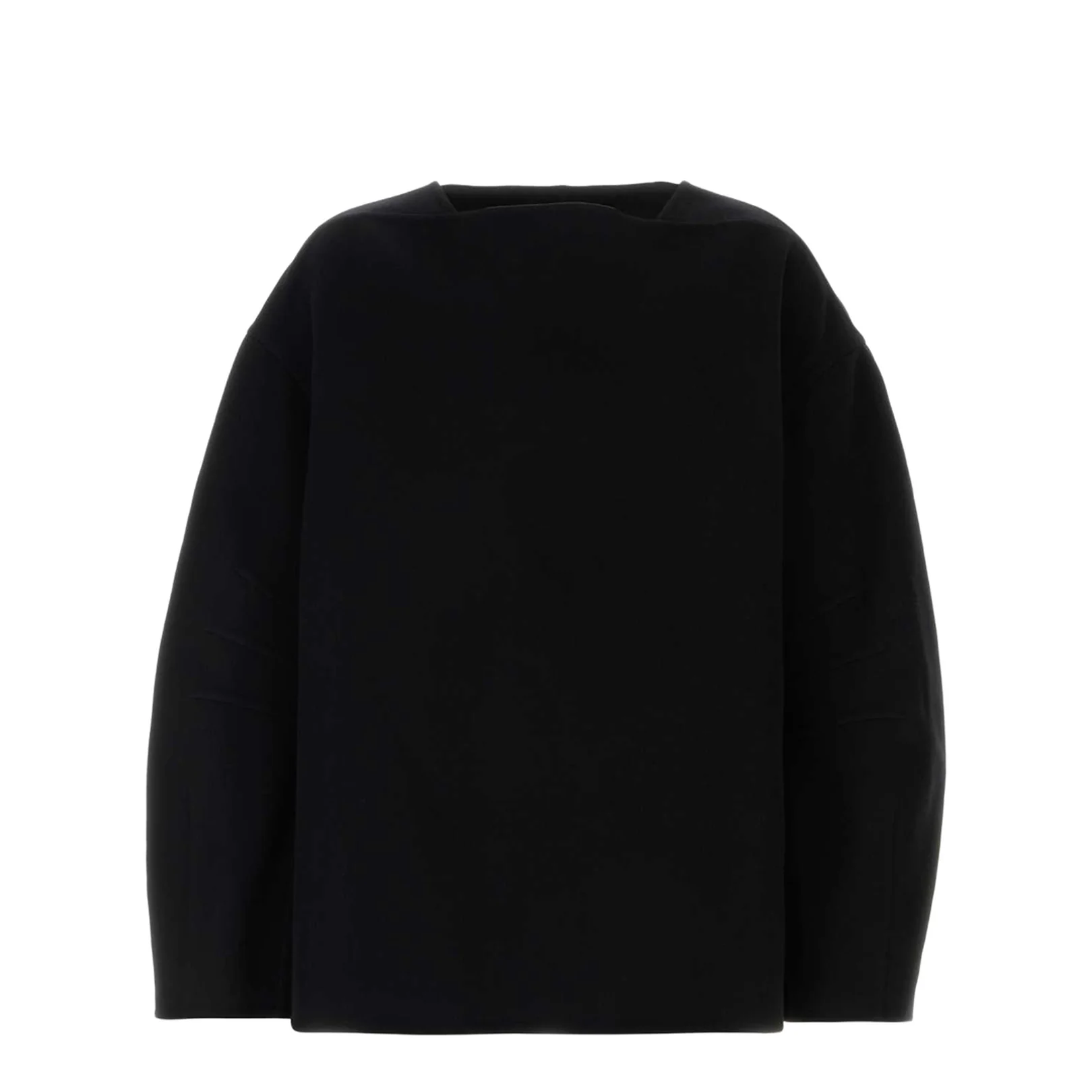 Black Wool Oversize Sweater - Image 3