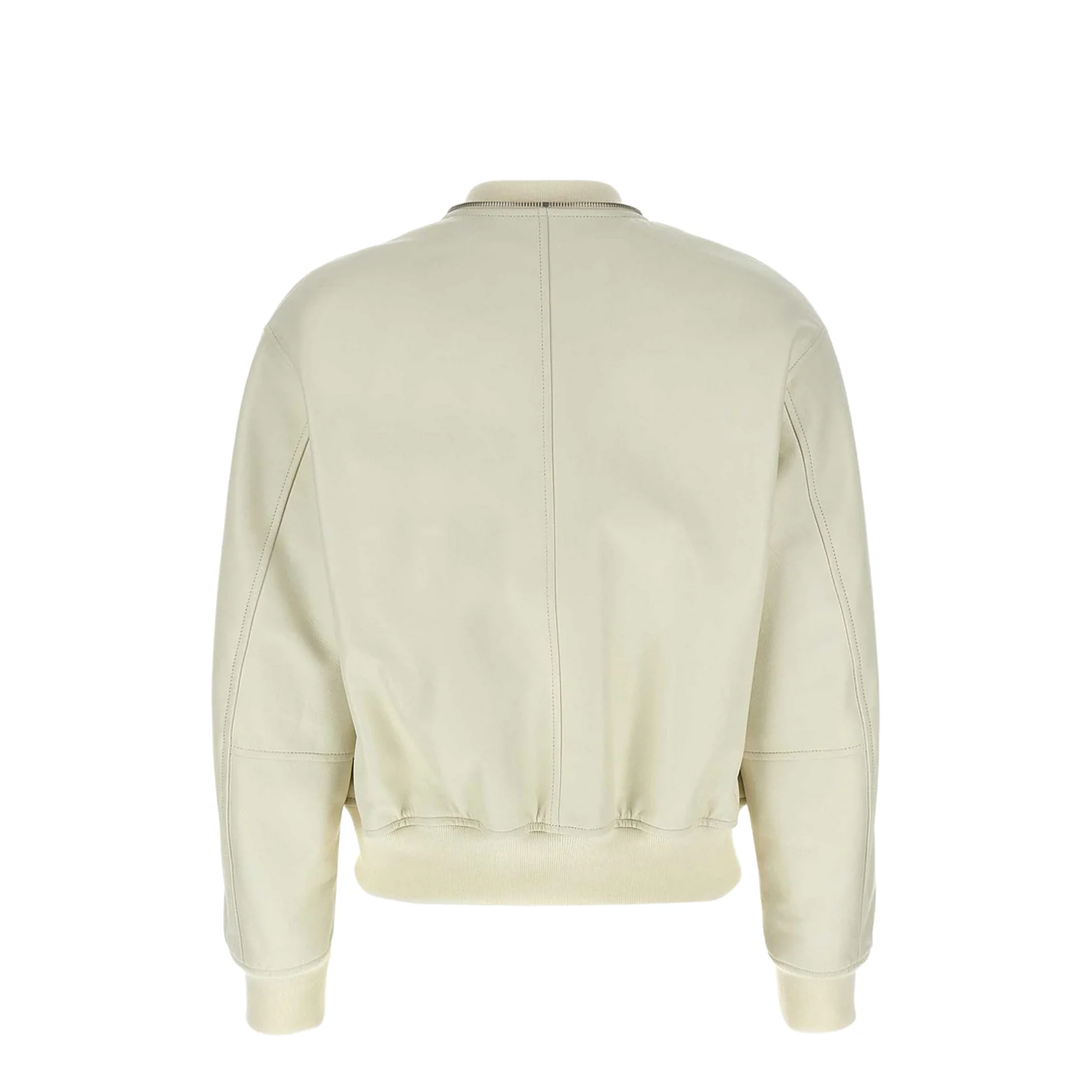 Leather Bomber Jacket - Image 5