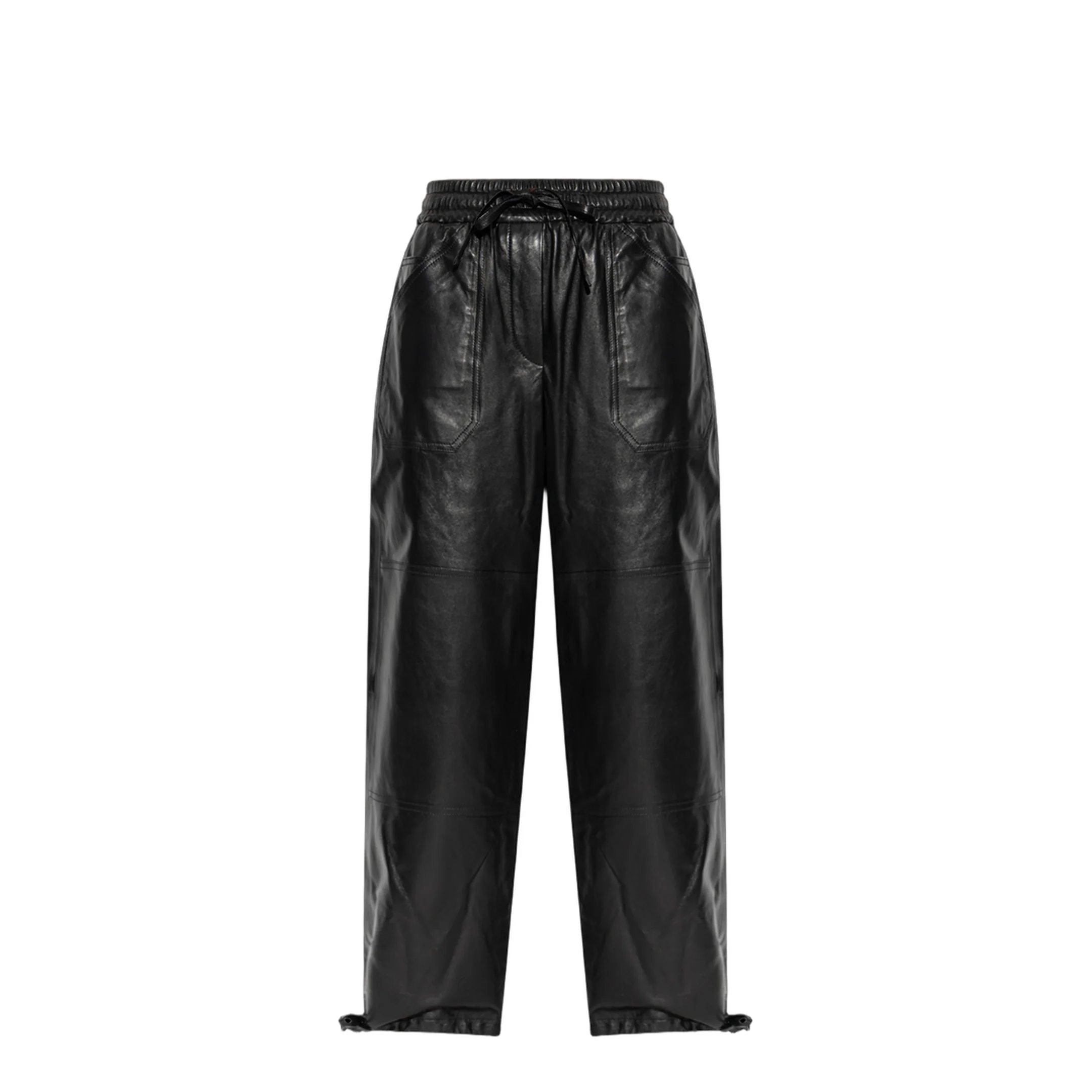 Leather Trousers Black - Image 3