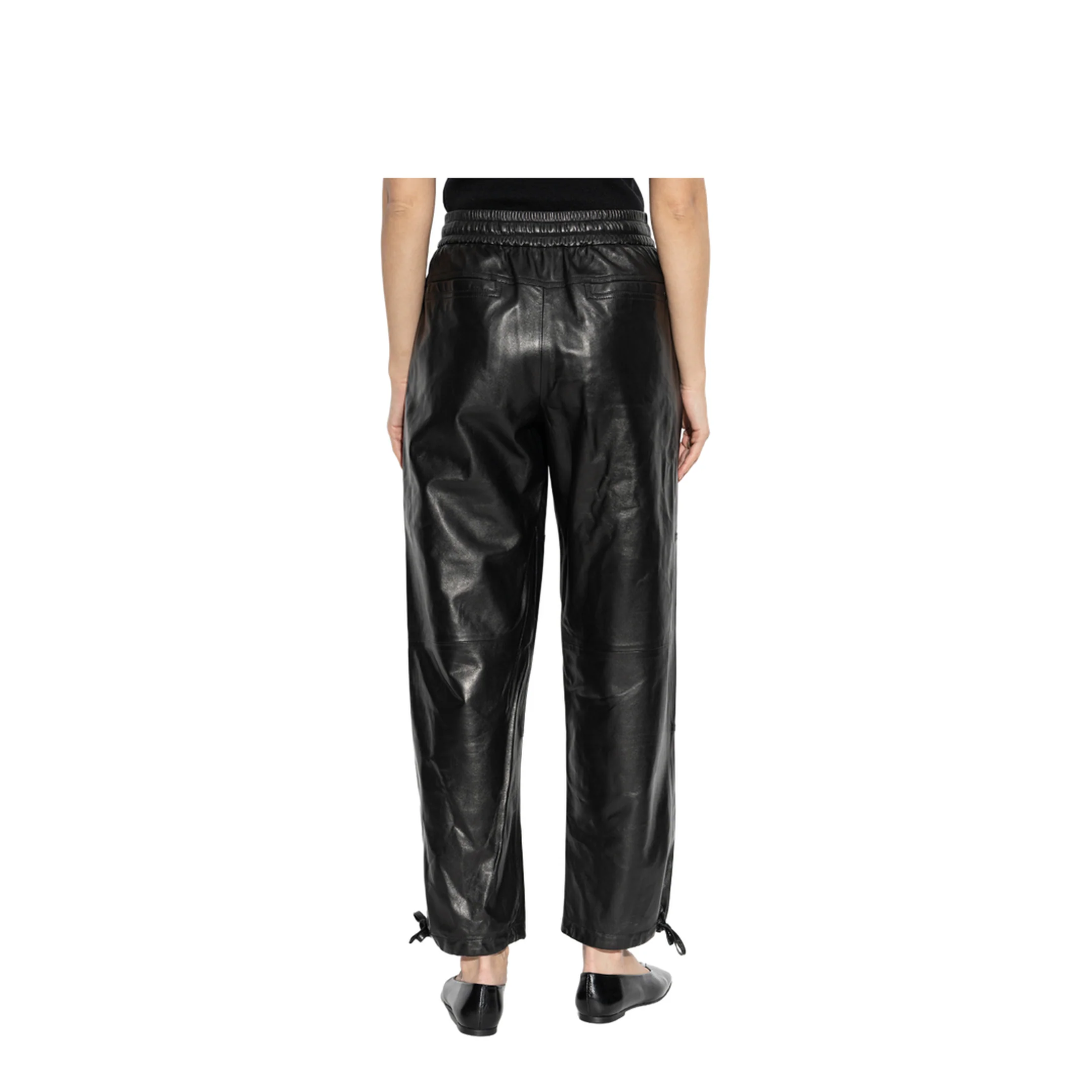 Leather Trousers Black - Image 4