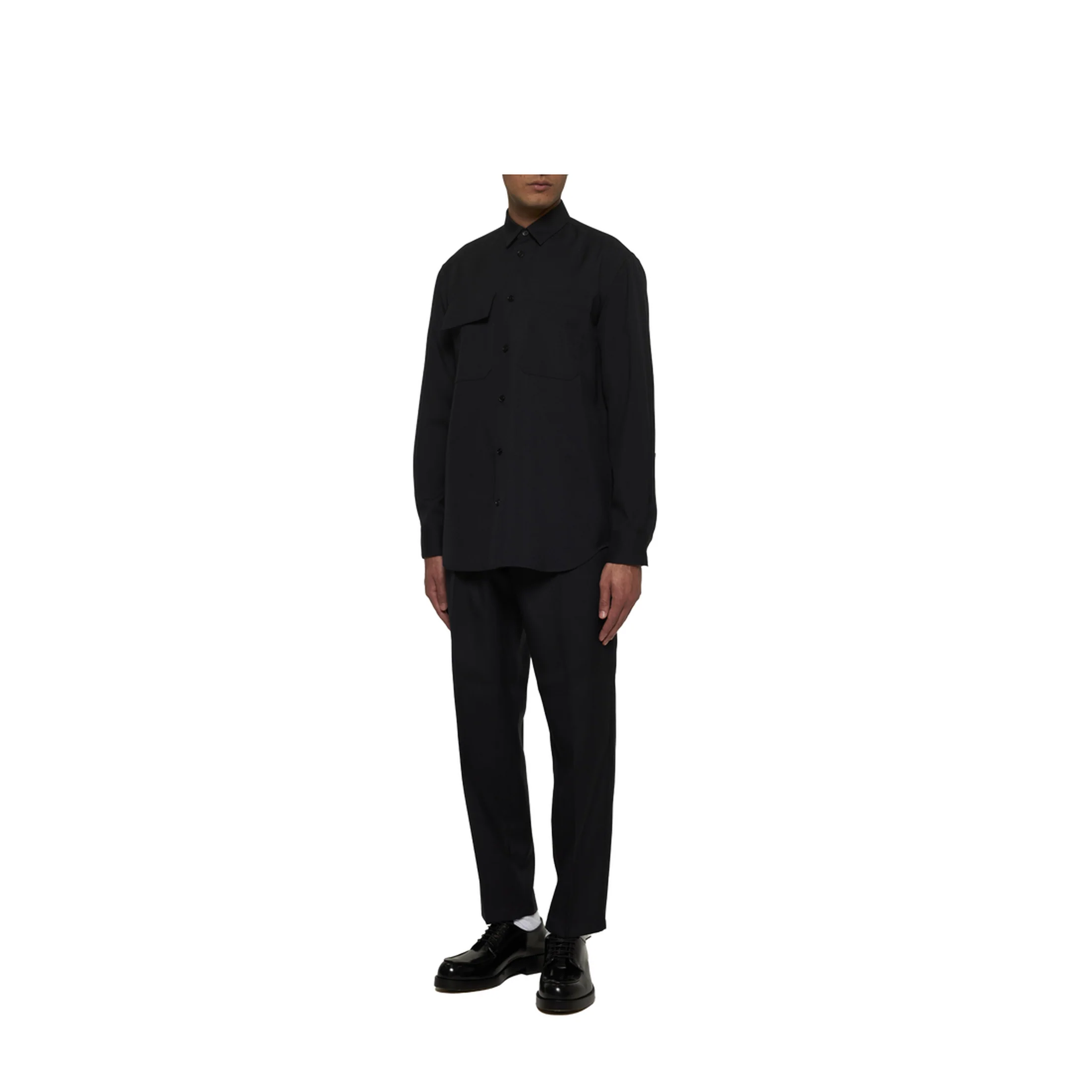 Lightweight Wool Gabardine Shirt - Image 2