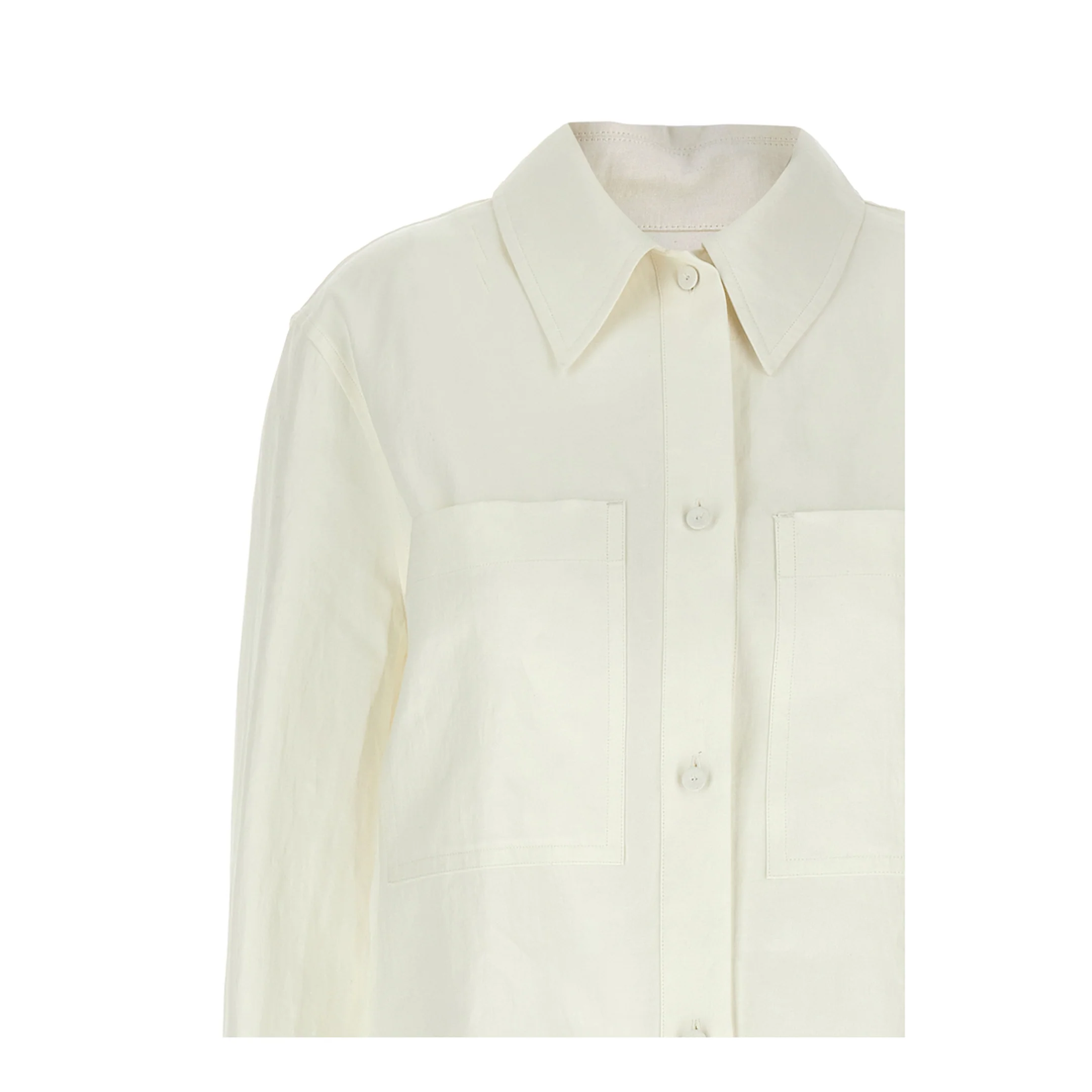 Linen Shirt White - Image 3