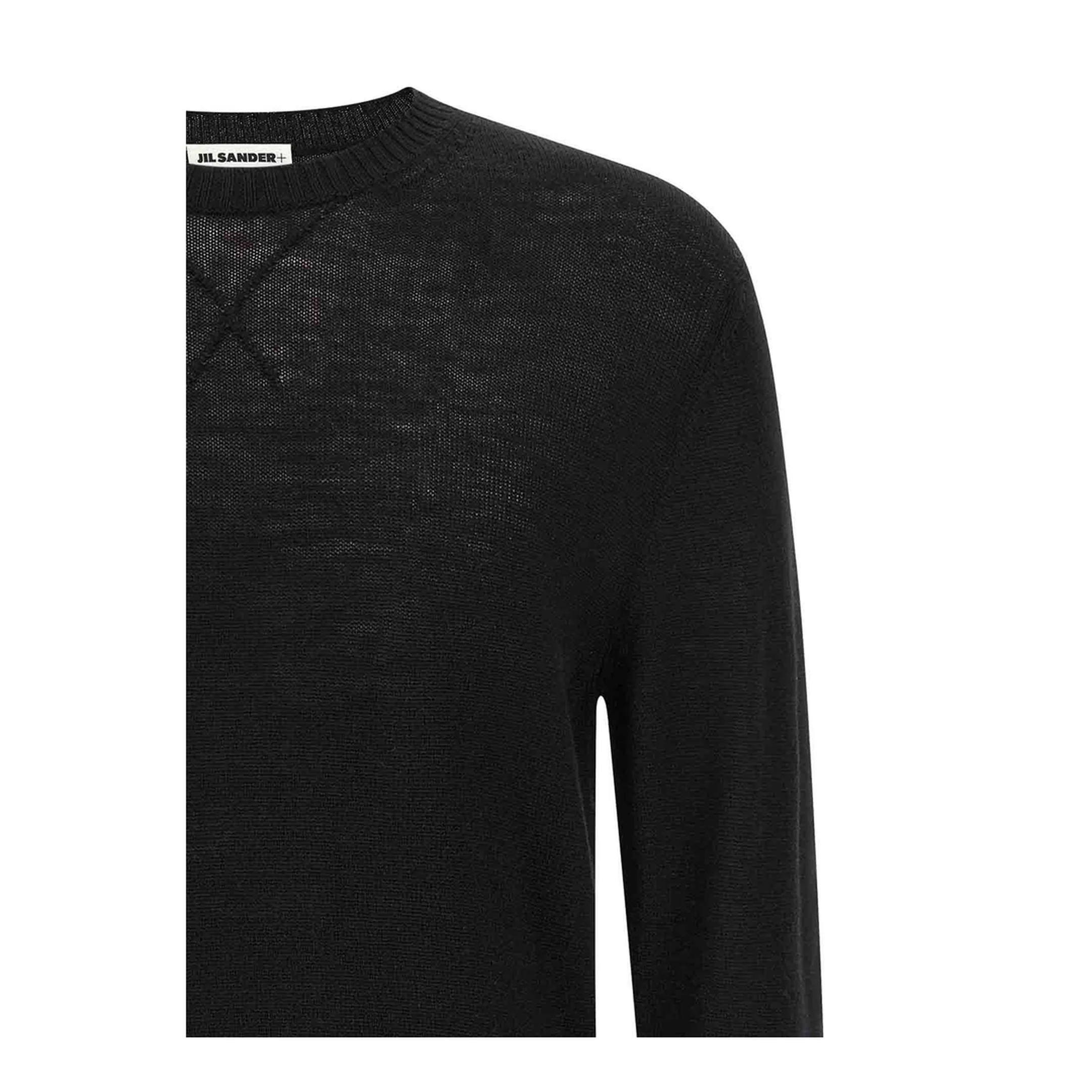 Logo Embroidery Sweater Black - Image 3