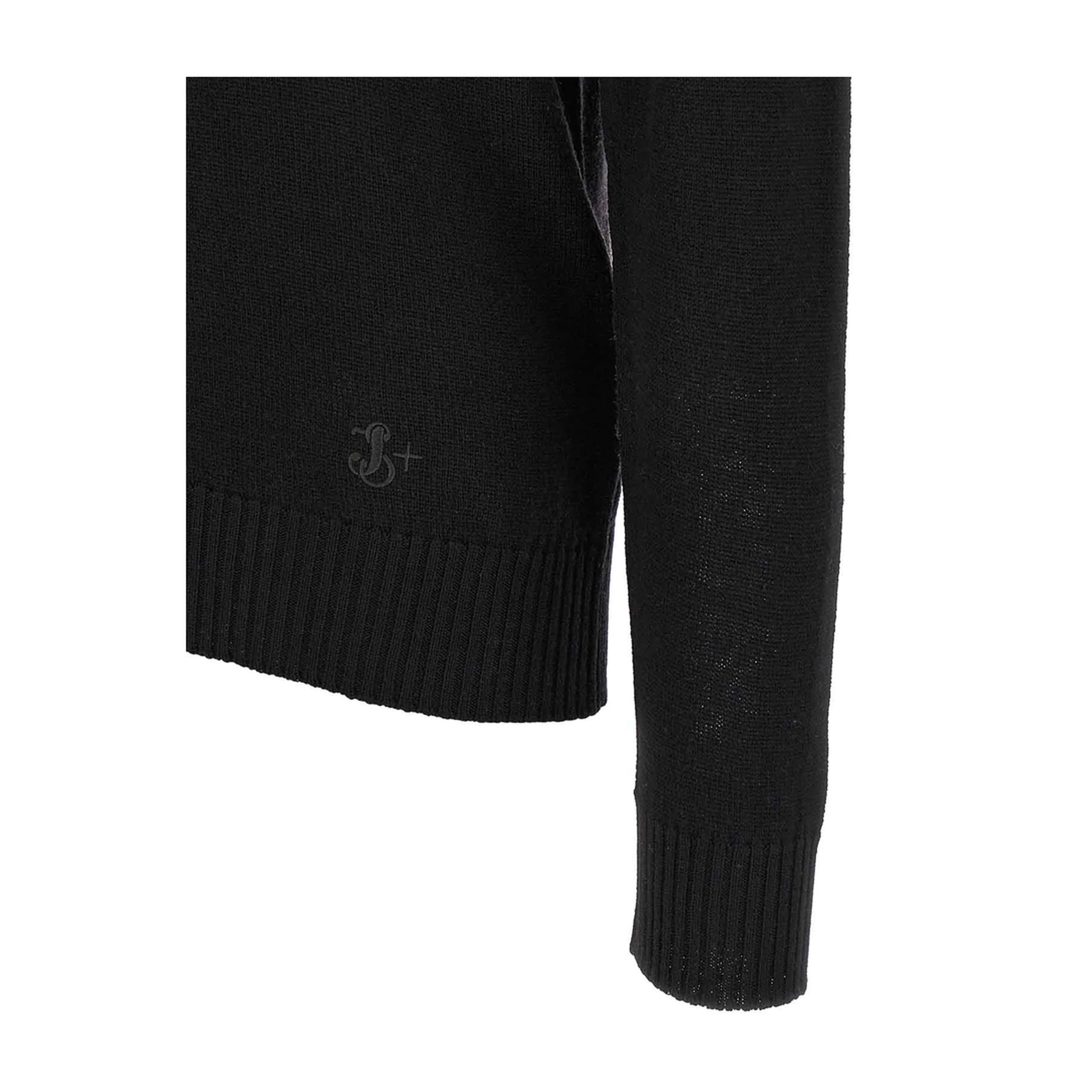 Logo Embroidery Sweater Black - Image 4