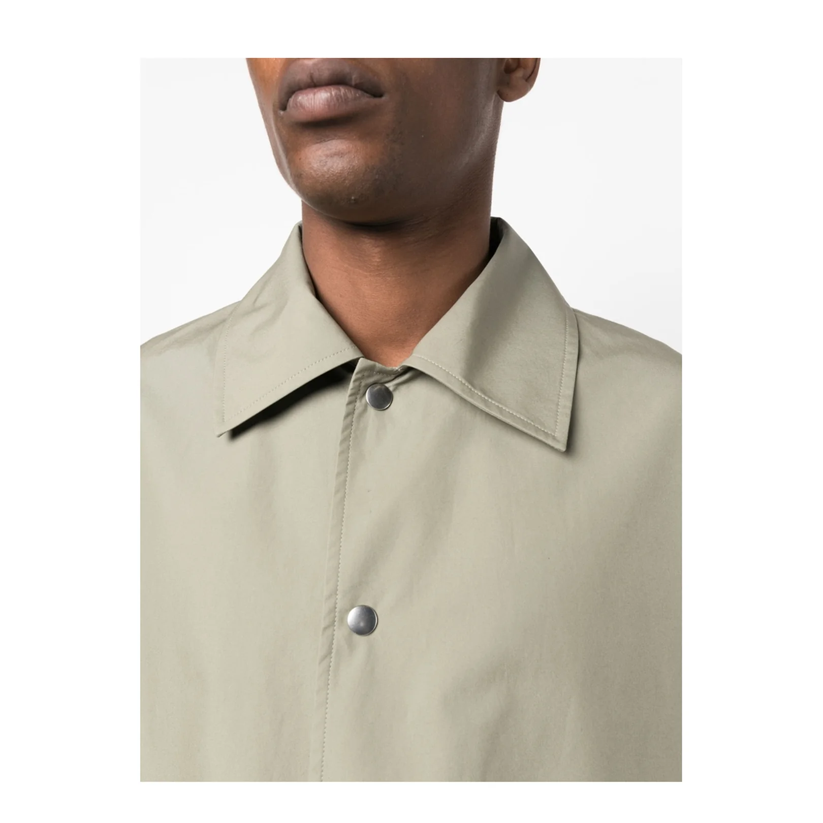 Logo-print Cotton Shirt Jacket - Image 3