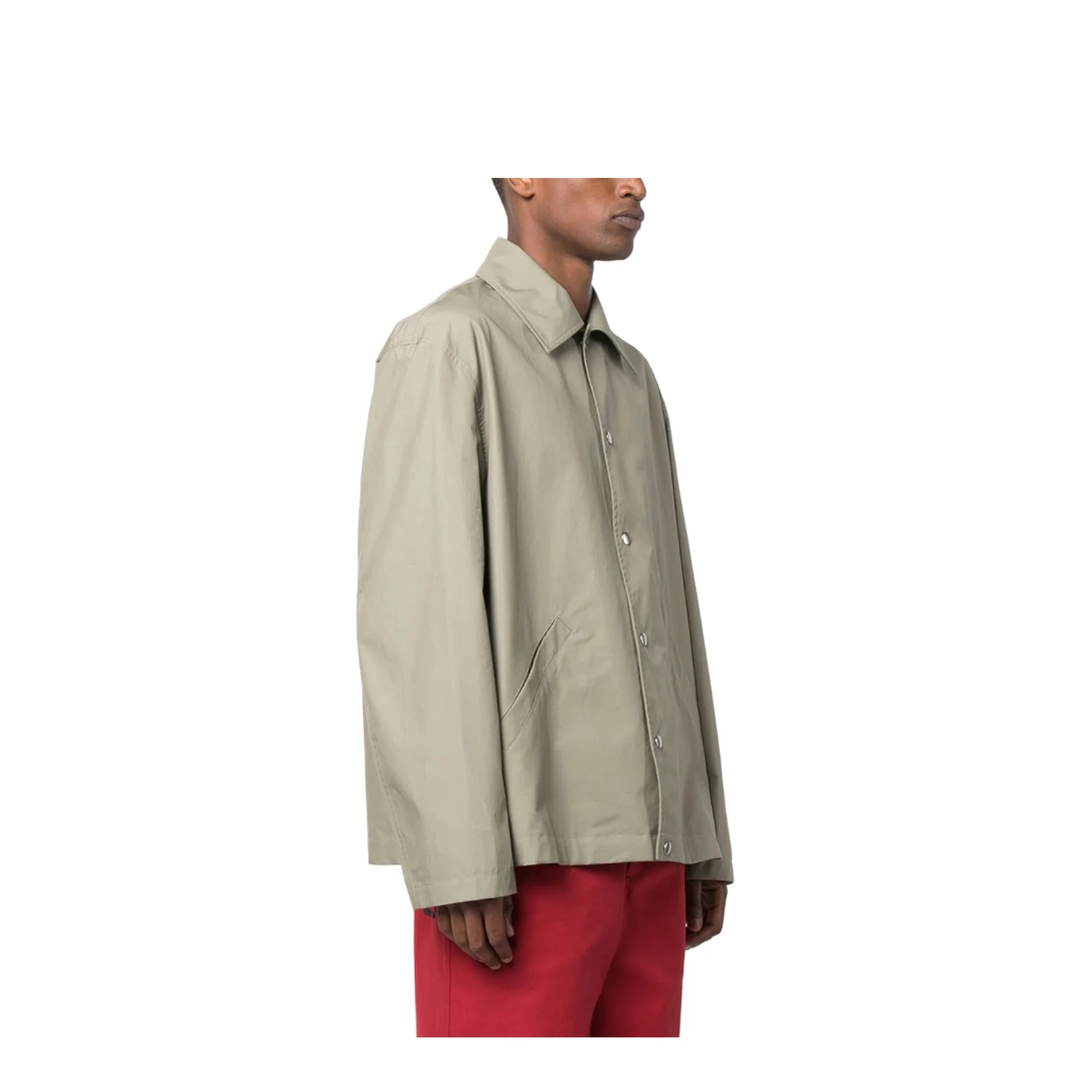 Logo-print Cotton Shirt Jacket - Image 5