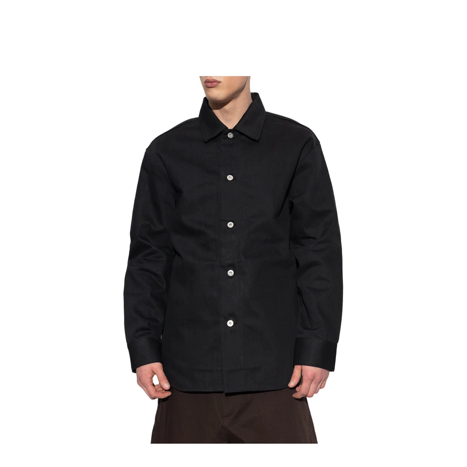 Long-Sleeve Denim Shirt - Image 4