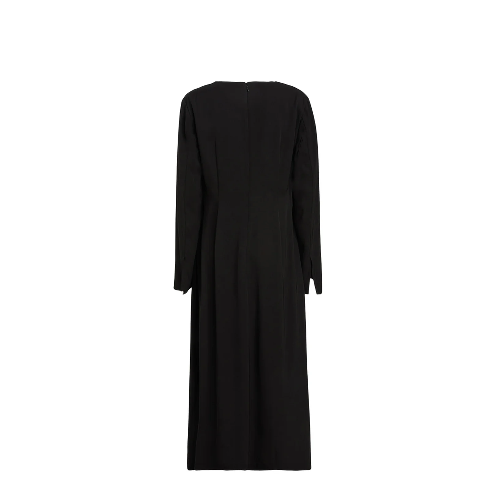 Long-Sleeve Midi Dress Black - Image 3