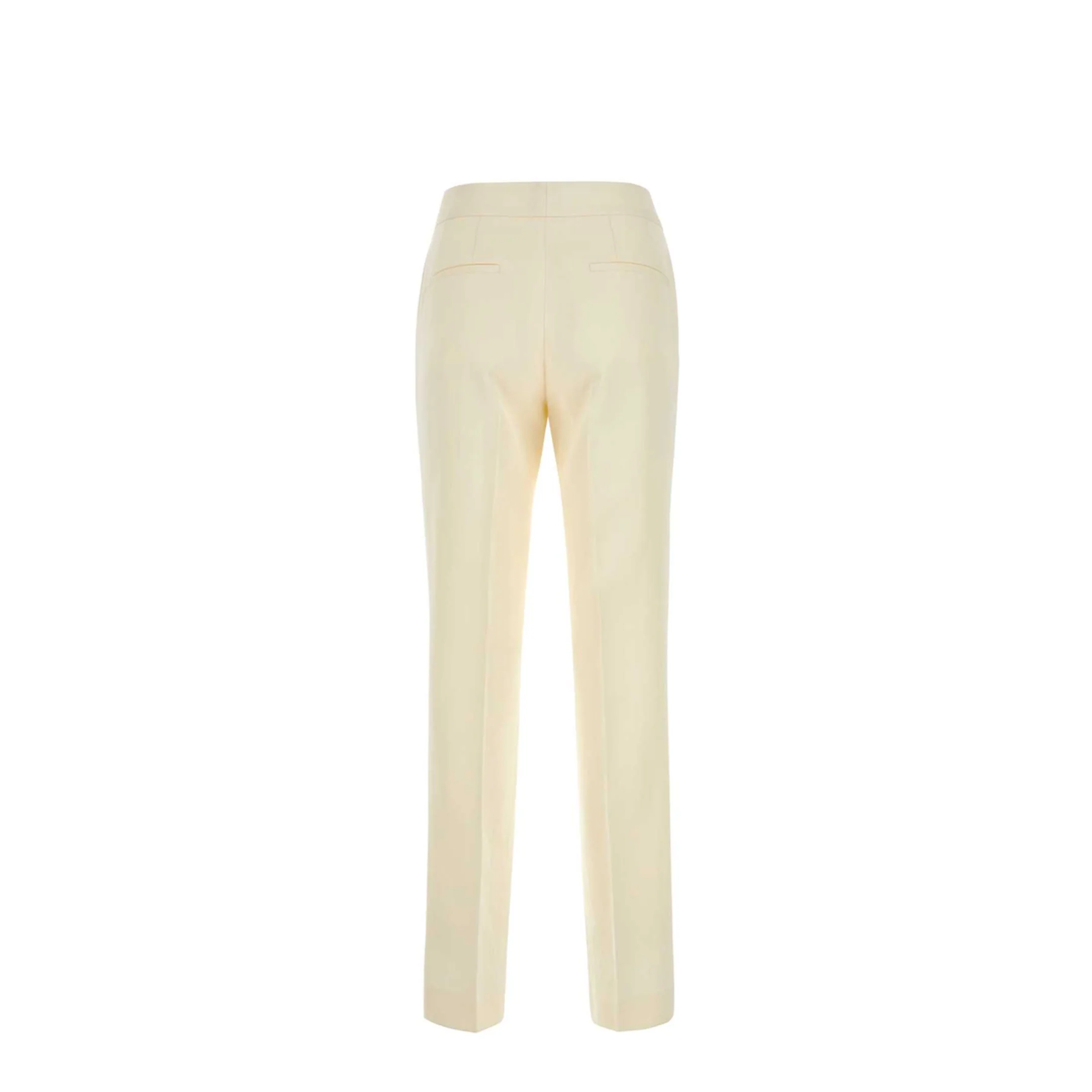 Luxury Fashion Ivory Viscose Blend Pant - Image 2