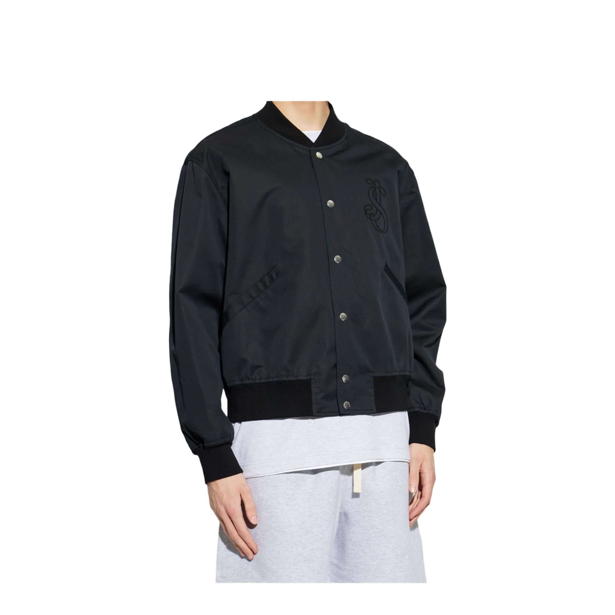 Logo Bomber Jacket - Black - Image 2