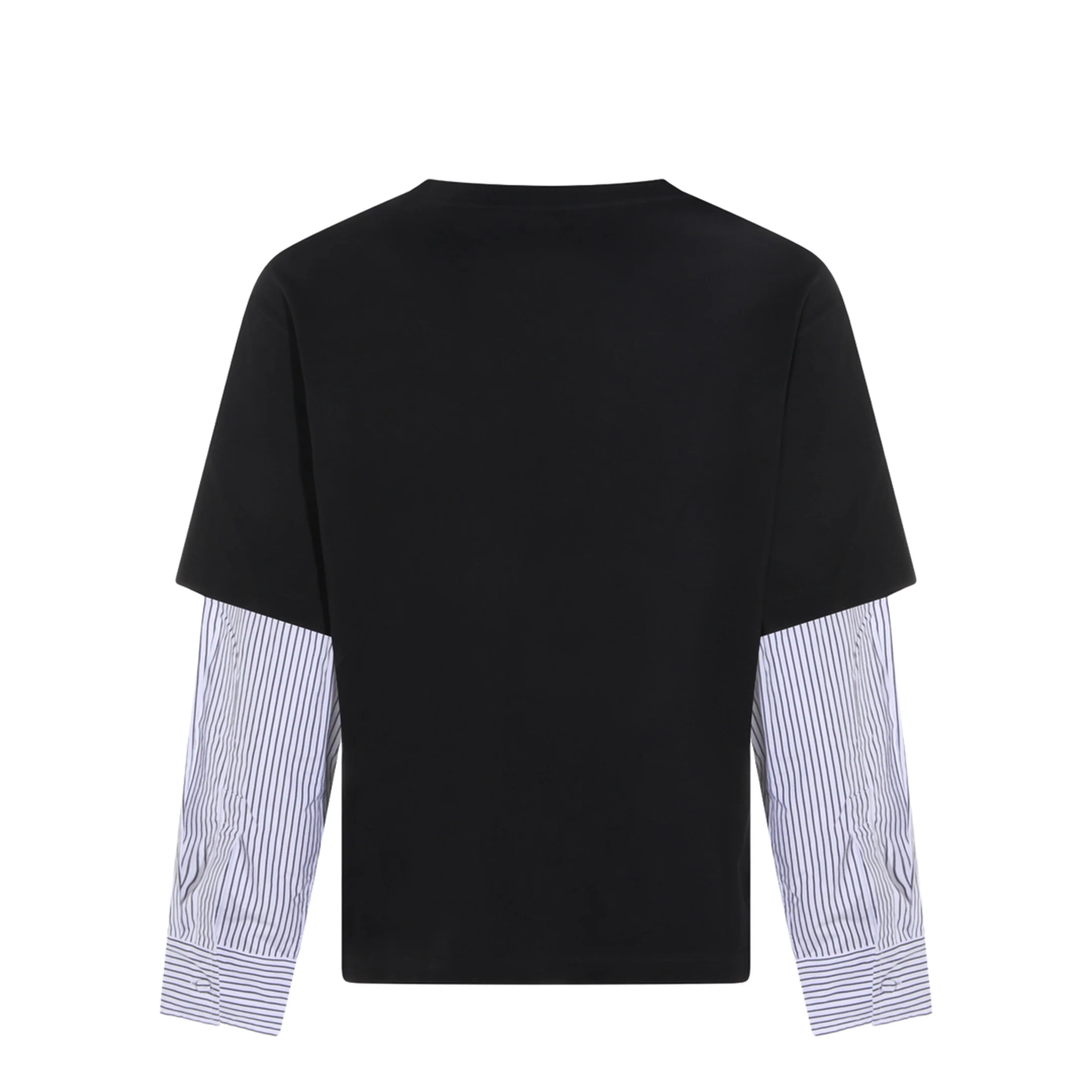 Long Sleeve Cotton Crew-Neck T-Shirt - Image 3